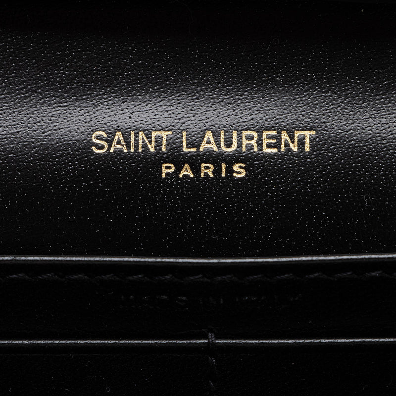 Saint Laurent Smooth Calfskin Monogram Cassandre Chain Wallet (SHF-n5xD0M)