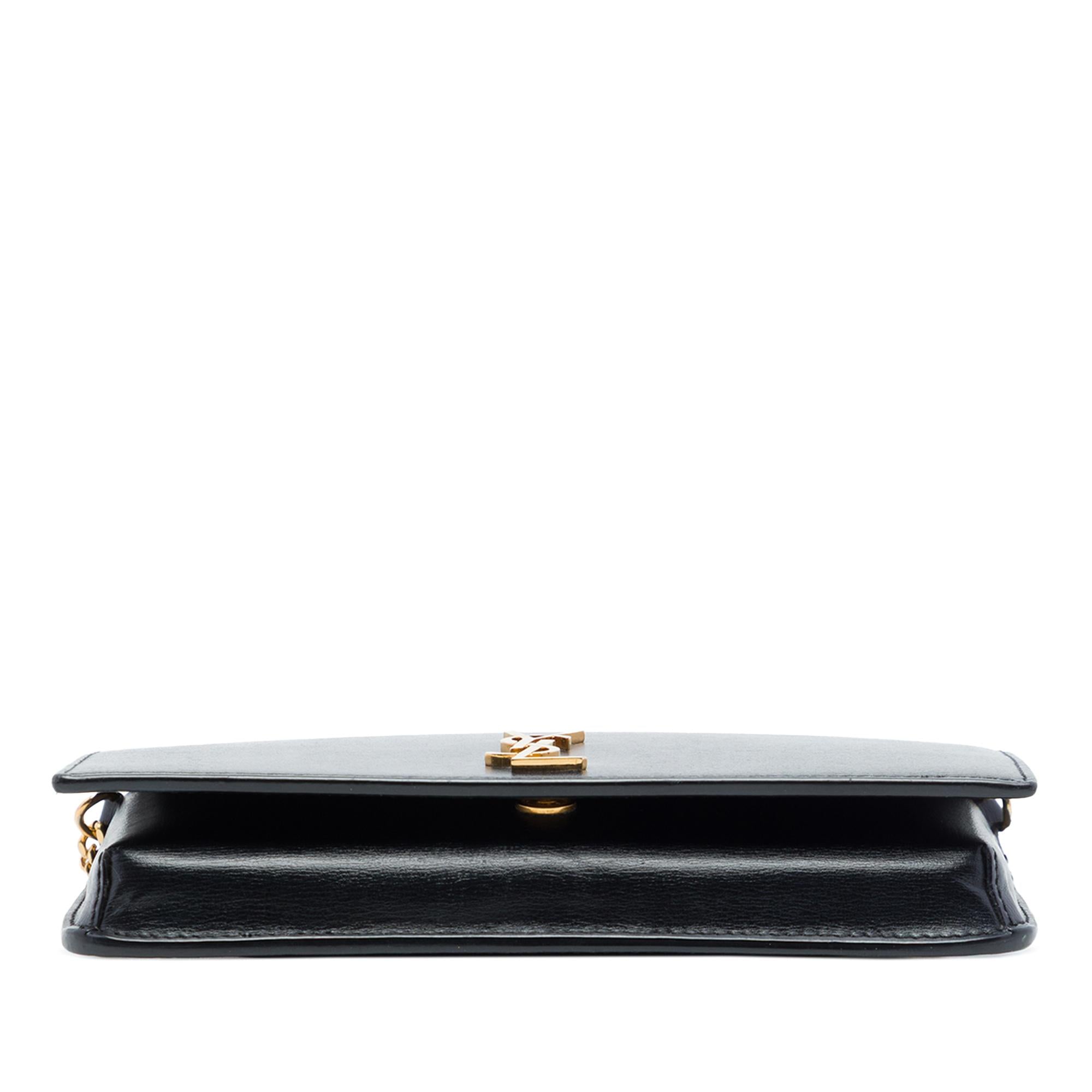 Saint Laurent Smooth Calfskin Monogram Cassandre Phone Holder