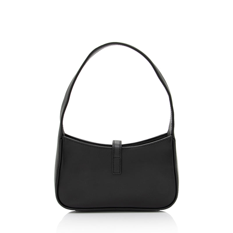Le 5 A 7 Leather Shoulder Bag in Black - Saint Laurent