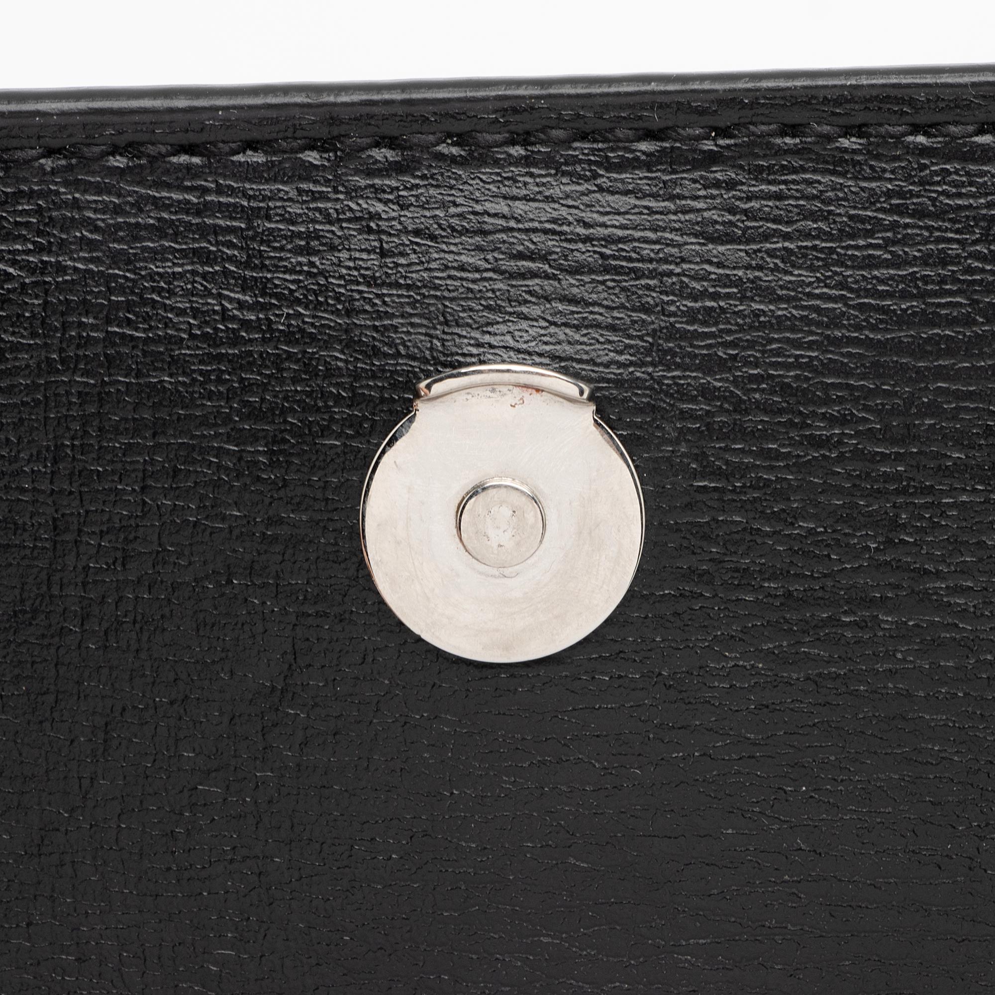 Saint Laurent Smooth Calfskin Monogram Sunset Mini Wallet on Chain Bag (SHF-JIh0bZ)