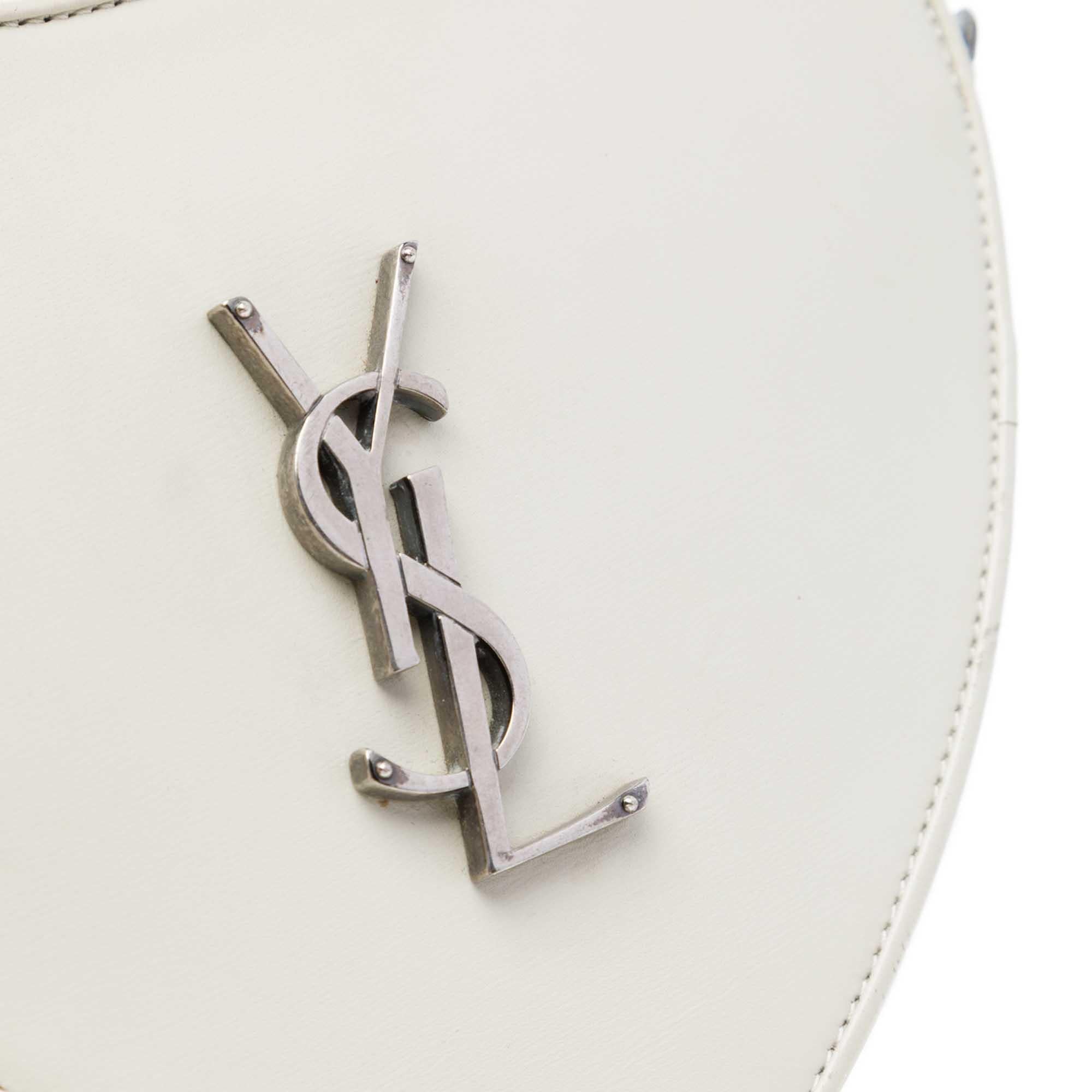 Saint Laurent Smooth Calfskin Sac Coeur Heart Tassel Crossbody