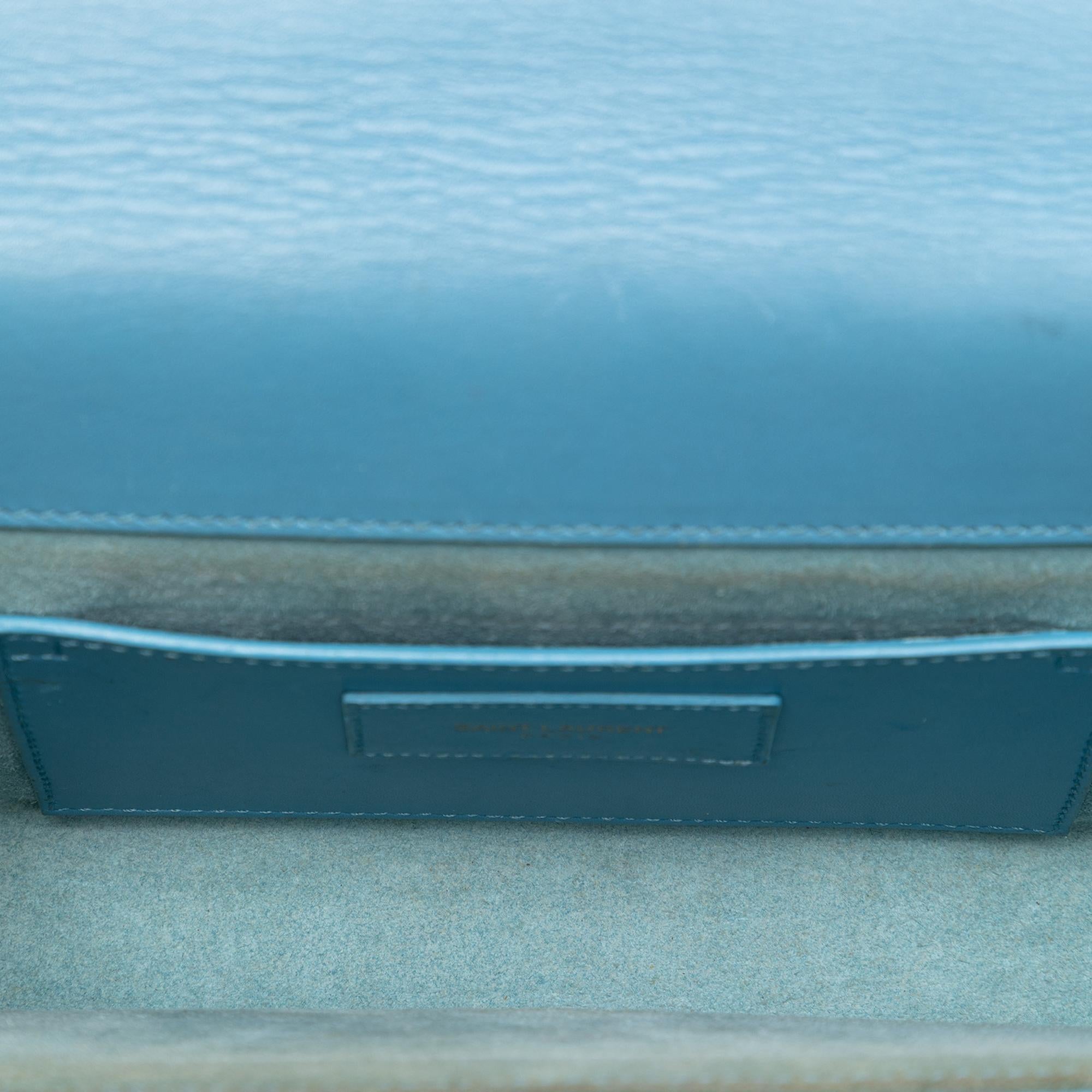 Saint Laurent Smooth Leather Cassandre Clutch
