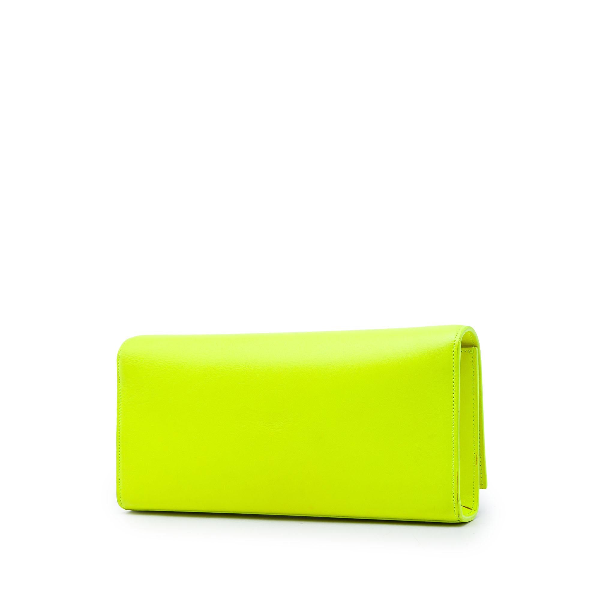 Saint Laurent Smooth Leather Cassandre Clutch