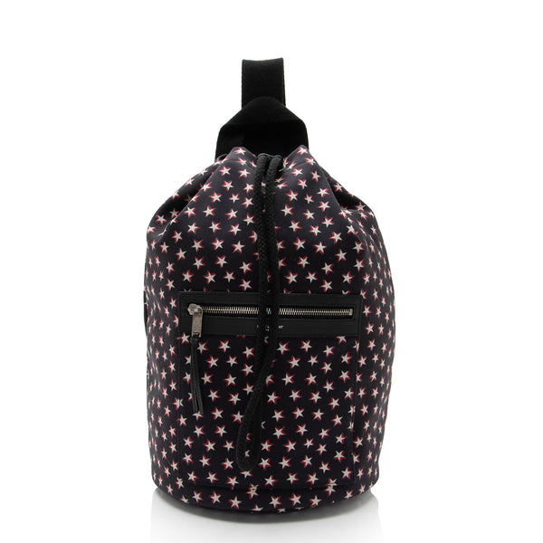Saint Laurent Star Print Canvas City Sailor Backpack SHF Vua4jd LuxeDH