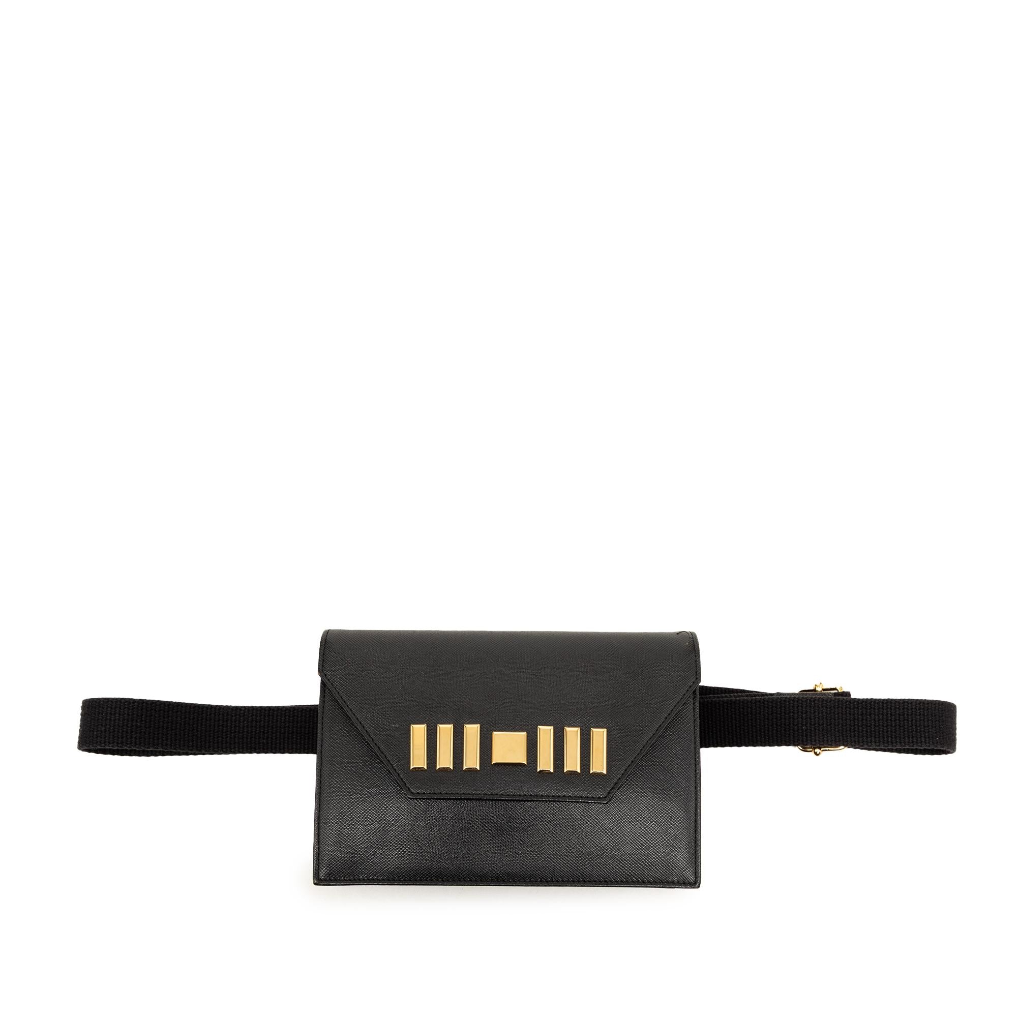 Saint Laurent Studded Leather Belt Bag