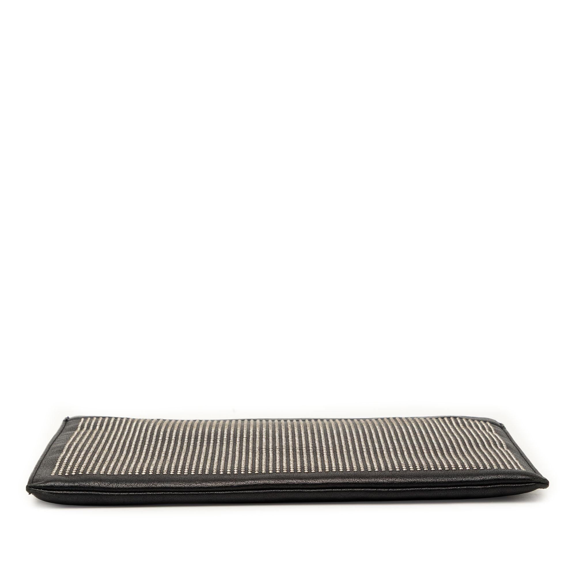 Saint Laurent Studded Leather Clutch