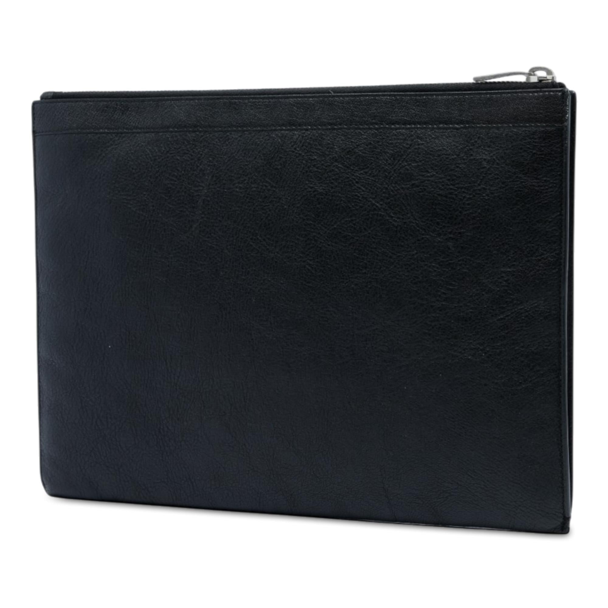 Saint Laurent Studded Leather Clutch