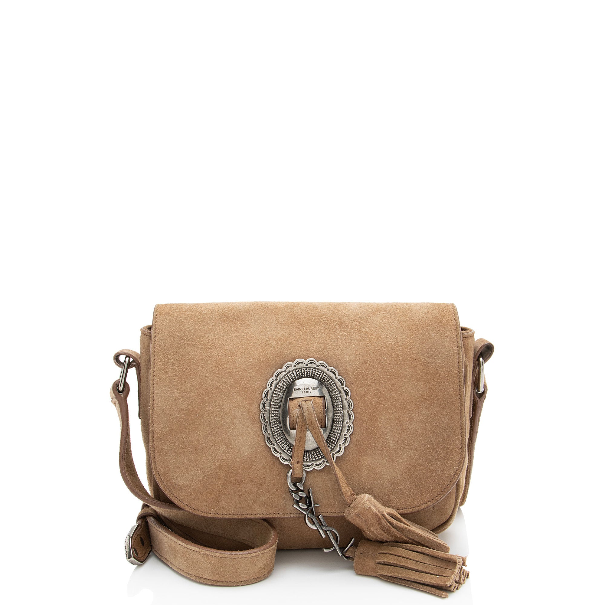 Saint Laurent Suede Kim Crossbody