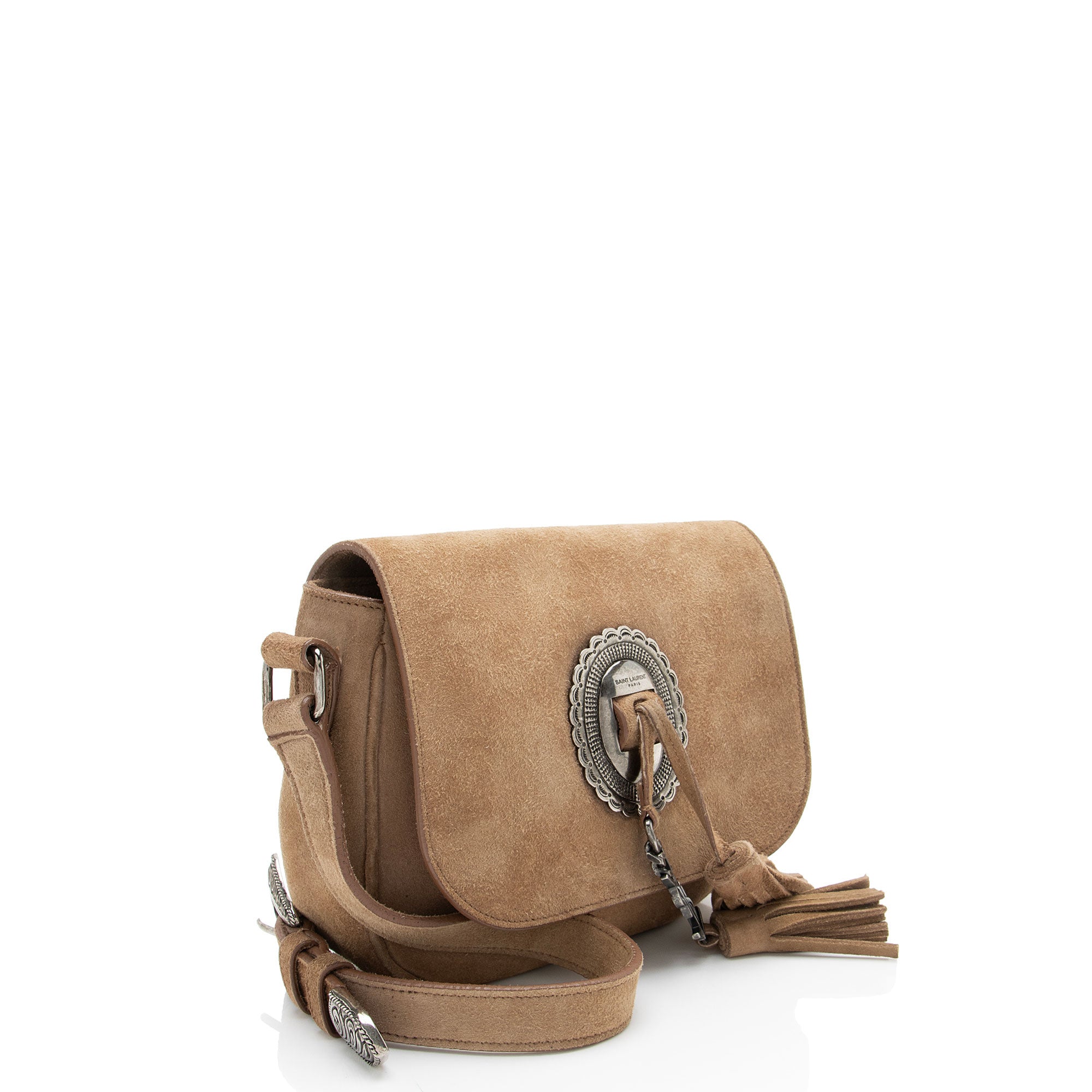 Saint Laurent Suede Kim Crossbody