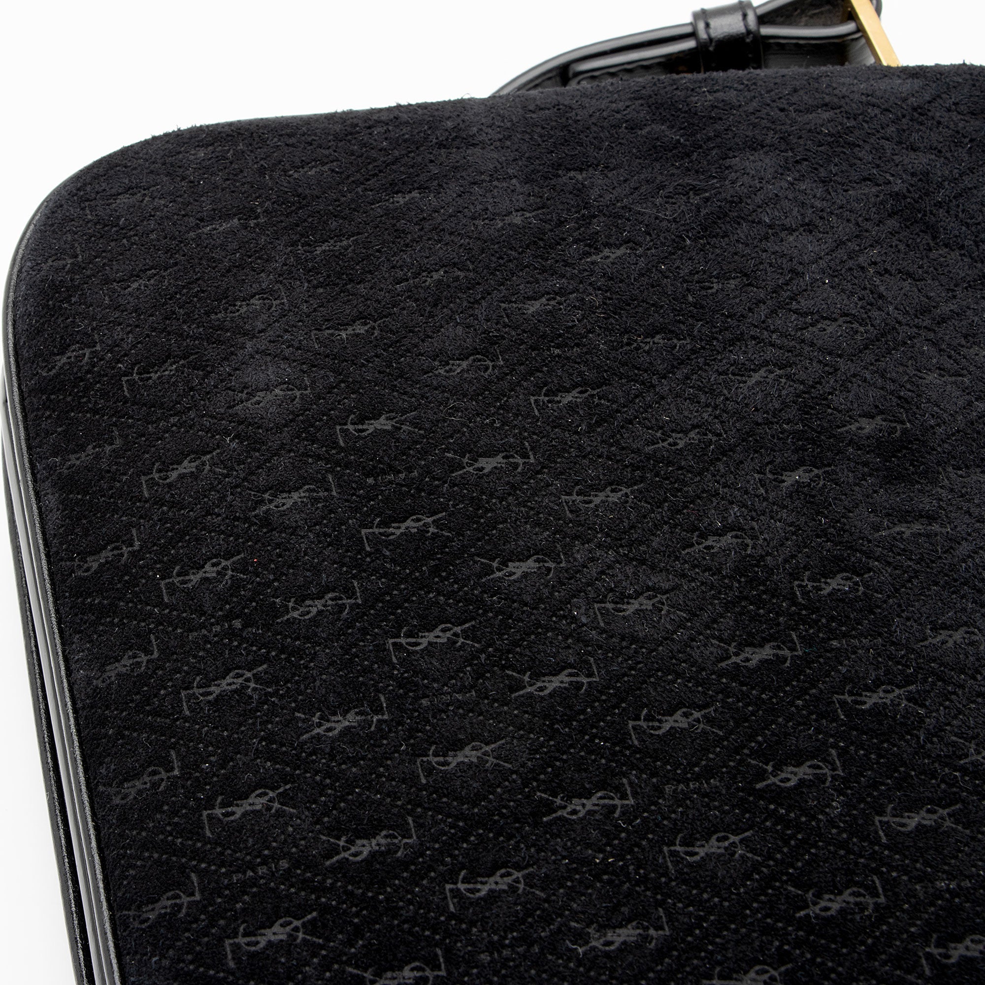 Saint Laurent Suede Monogram King Palm Crossbody Bag (SHF-eGBpnw)