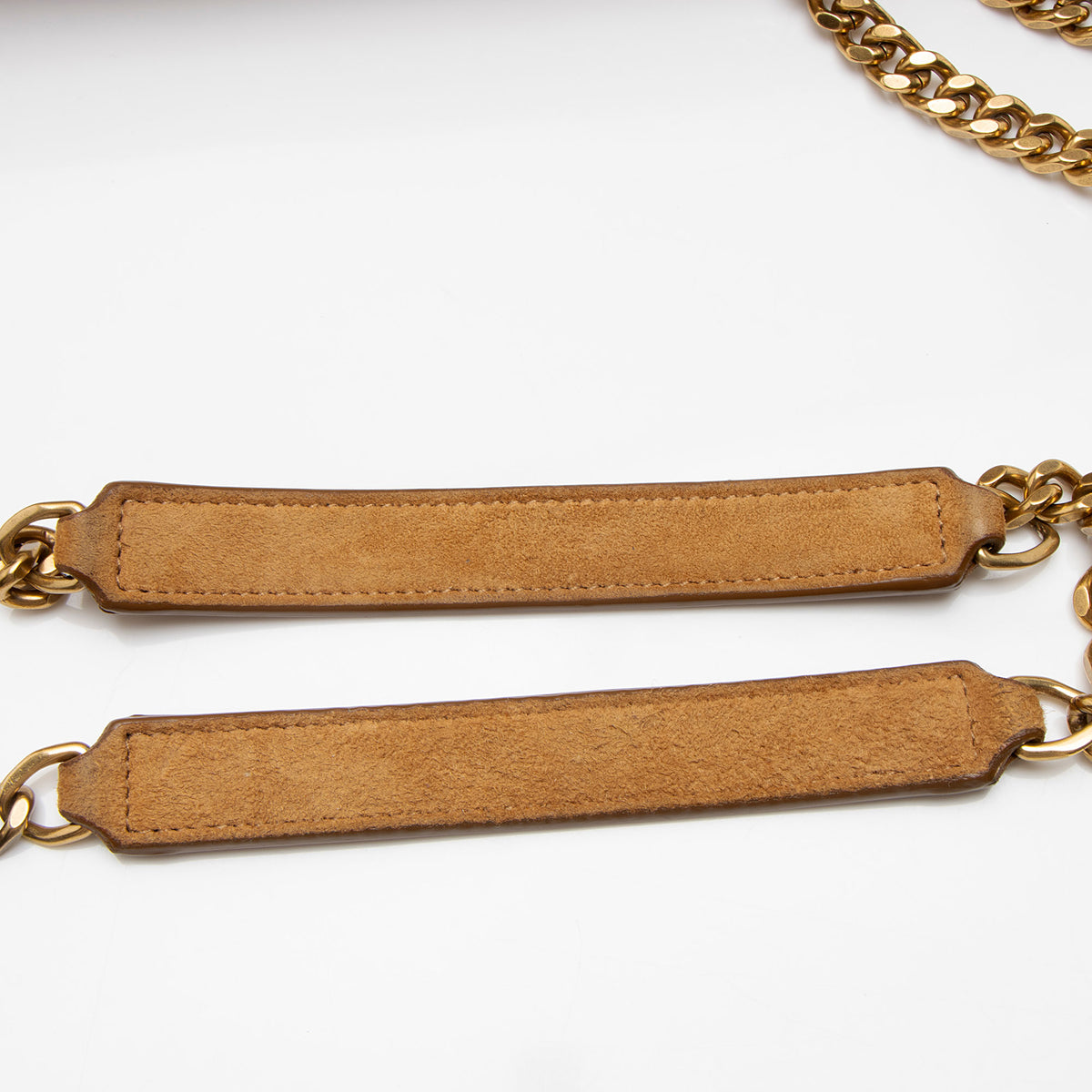 Saint Laurent Suede Monogram LouLou Chain Medium Shoulder Bag
