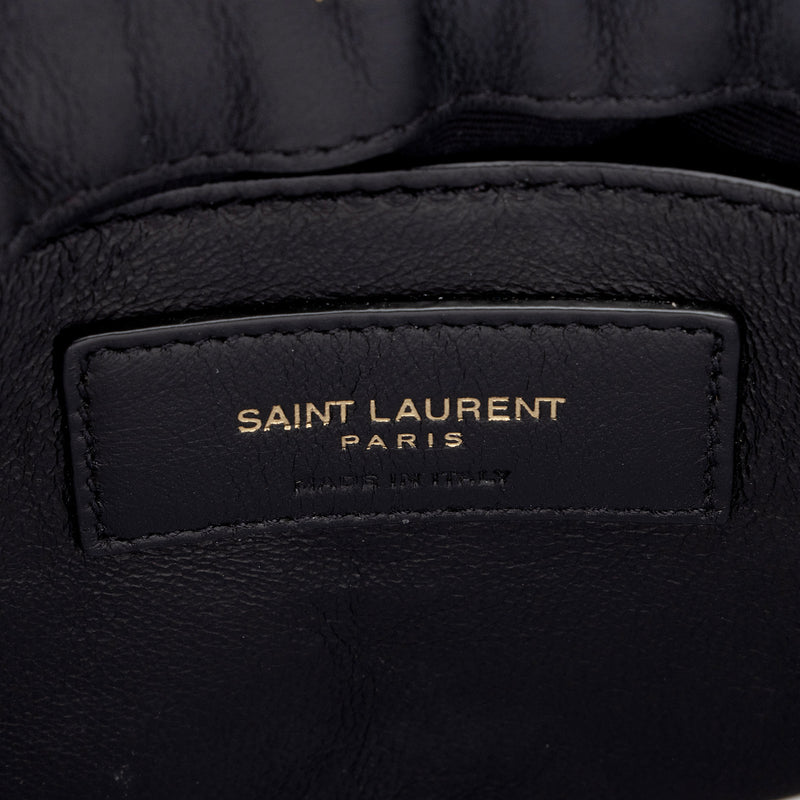 Saint Laurent Suede Monogram LouLou Chain Small Crossbody Bag (SHF-3u0yIz)