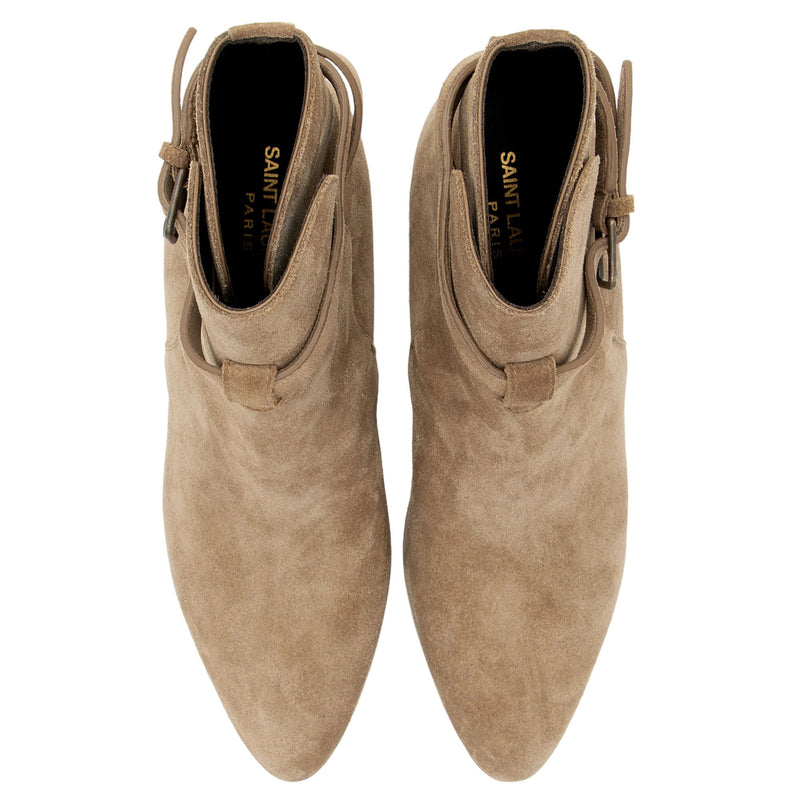 Saint Laurent Suede Wyatt Jodhpur Boots Size 8.5 38.5 SHF
