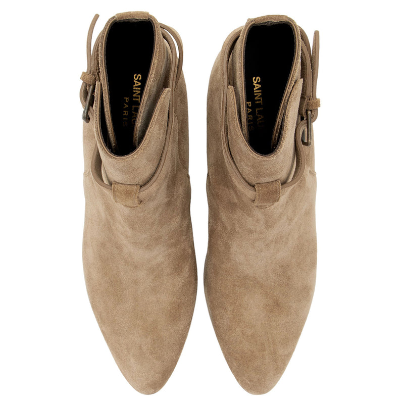 Saint Laurent Suede Wyatt Jodhpur Boots - Size 8.5 / 38.5 (SHF-4gdvBi)