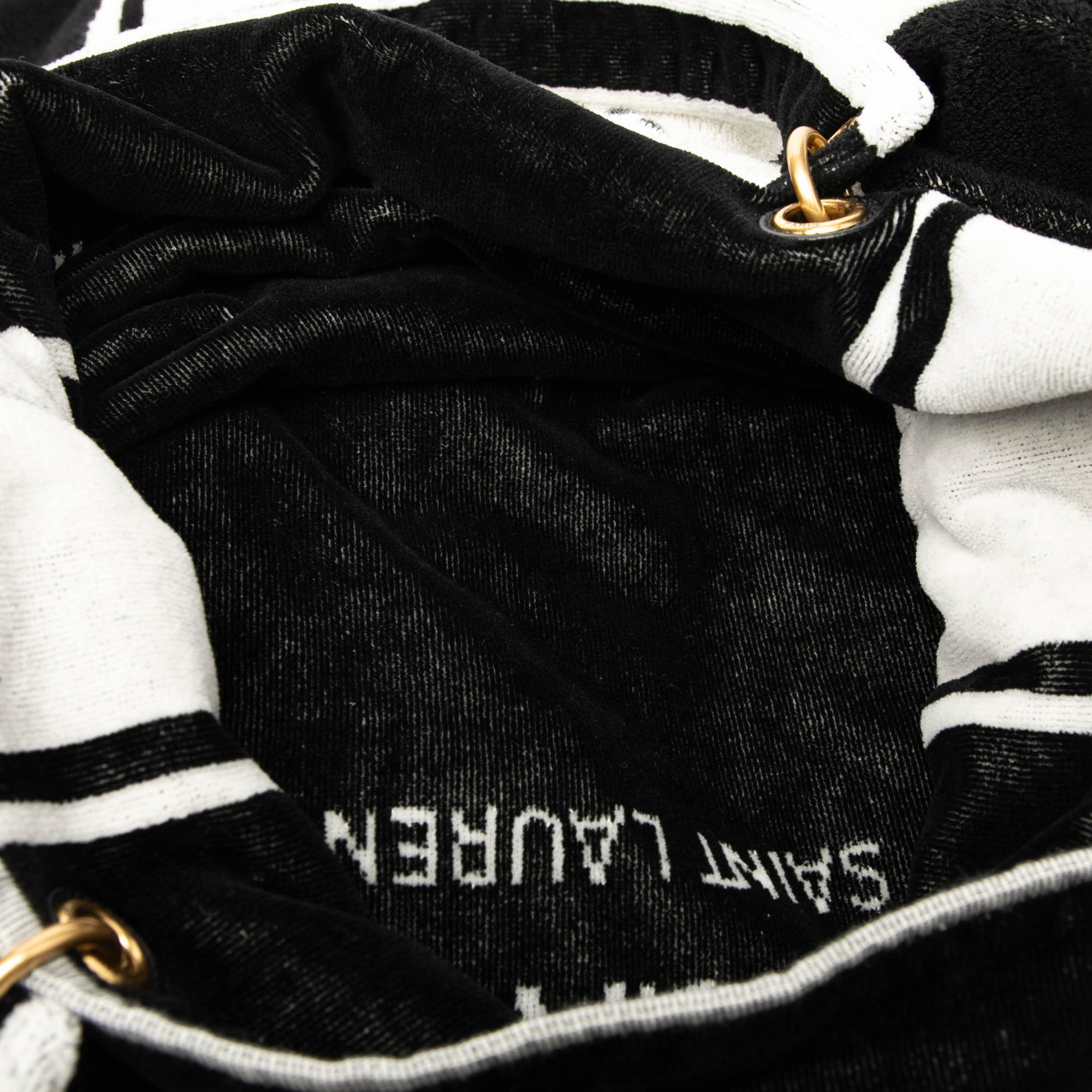 Saint Laurent Terry Cloth Rive Gauche Tote