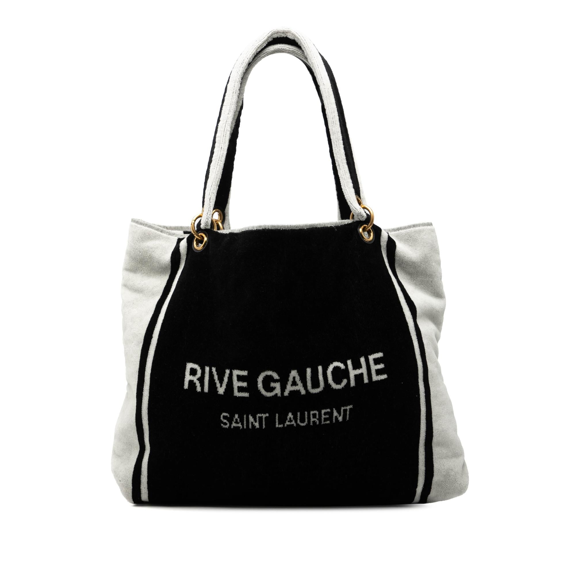 Saint Laurent Terry Cloth Rive Gauche Tote