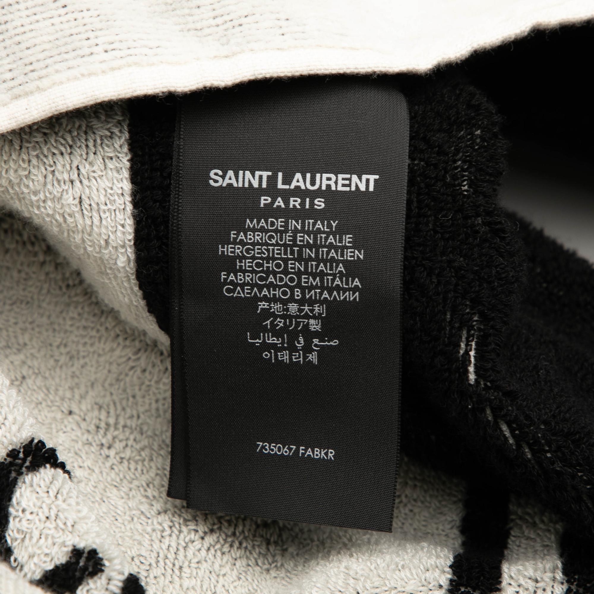 Saint Laurent Terry Cloth Rive Gauche Tote