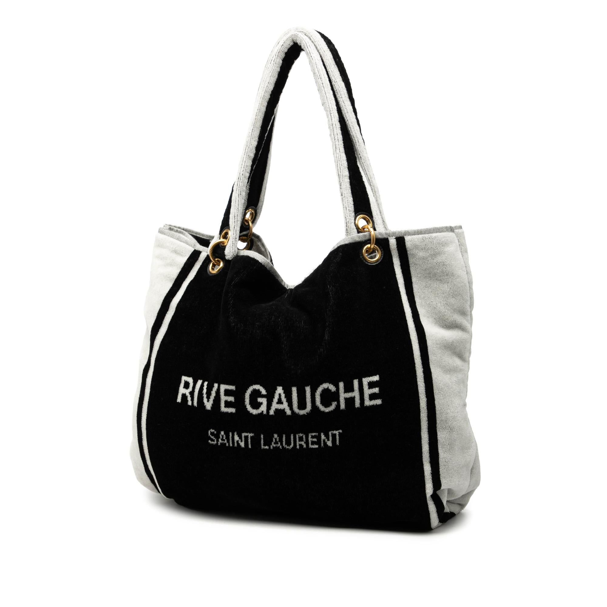 Saint Laurent Terry Cloth Rive Gauche Tote