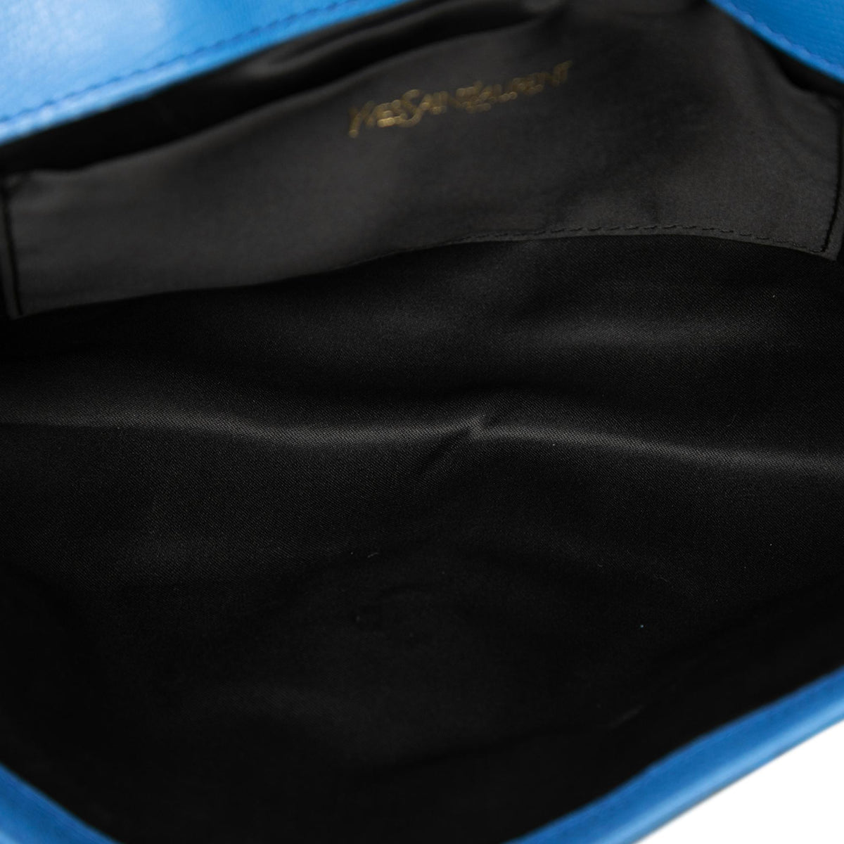 Saint Laurent Textured Leather Chyc Ligne Clutch