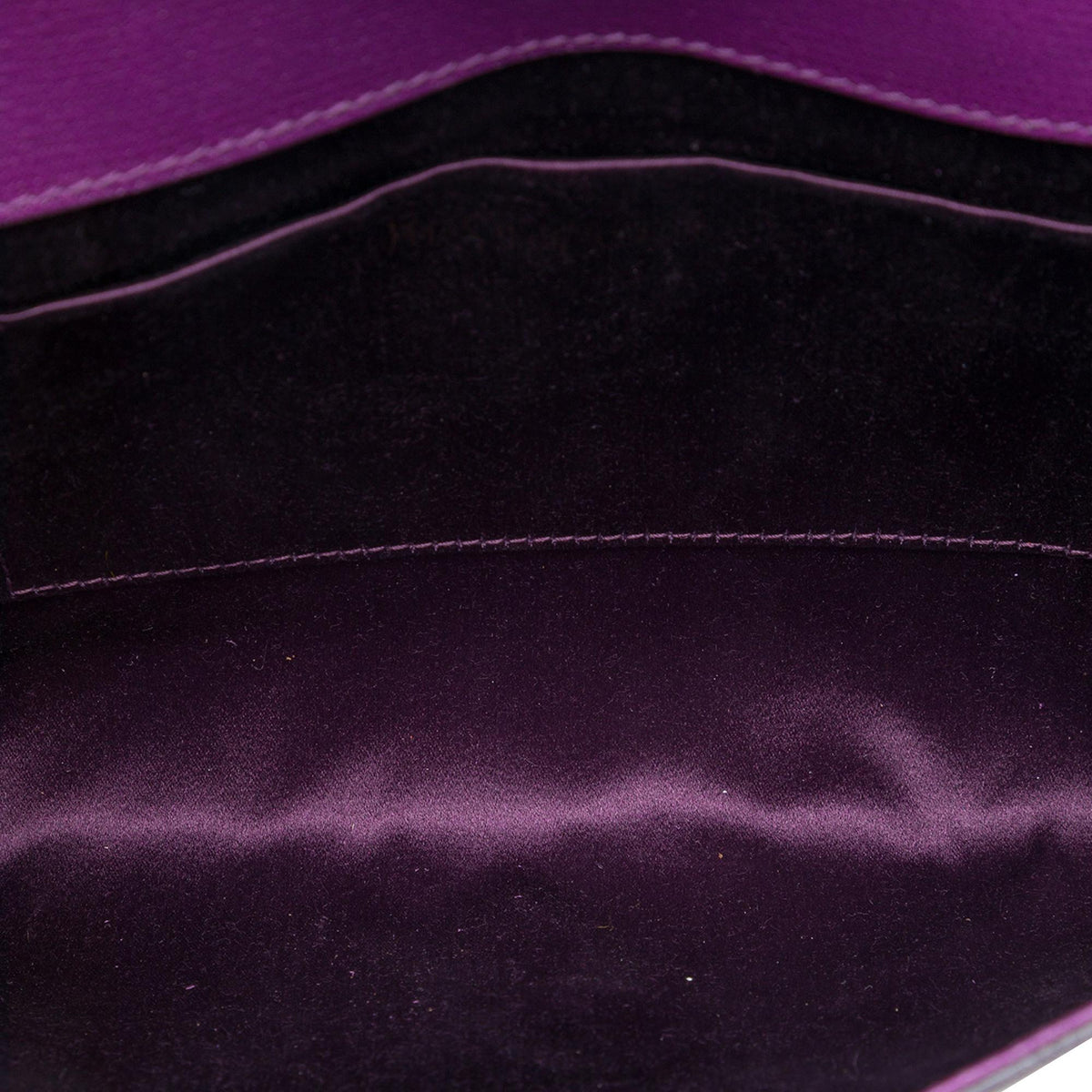 Saint Laurent Textured Leather Chyc Ligne Clutch