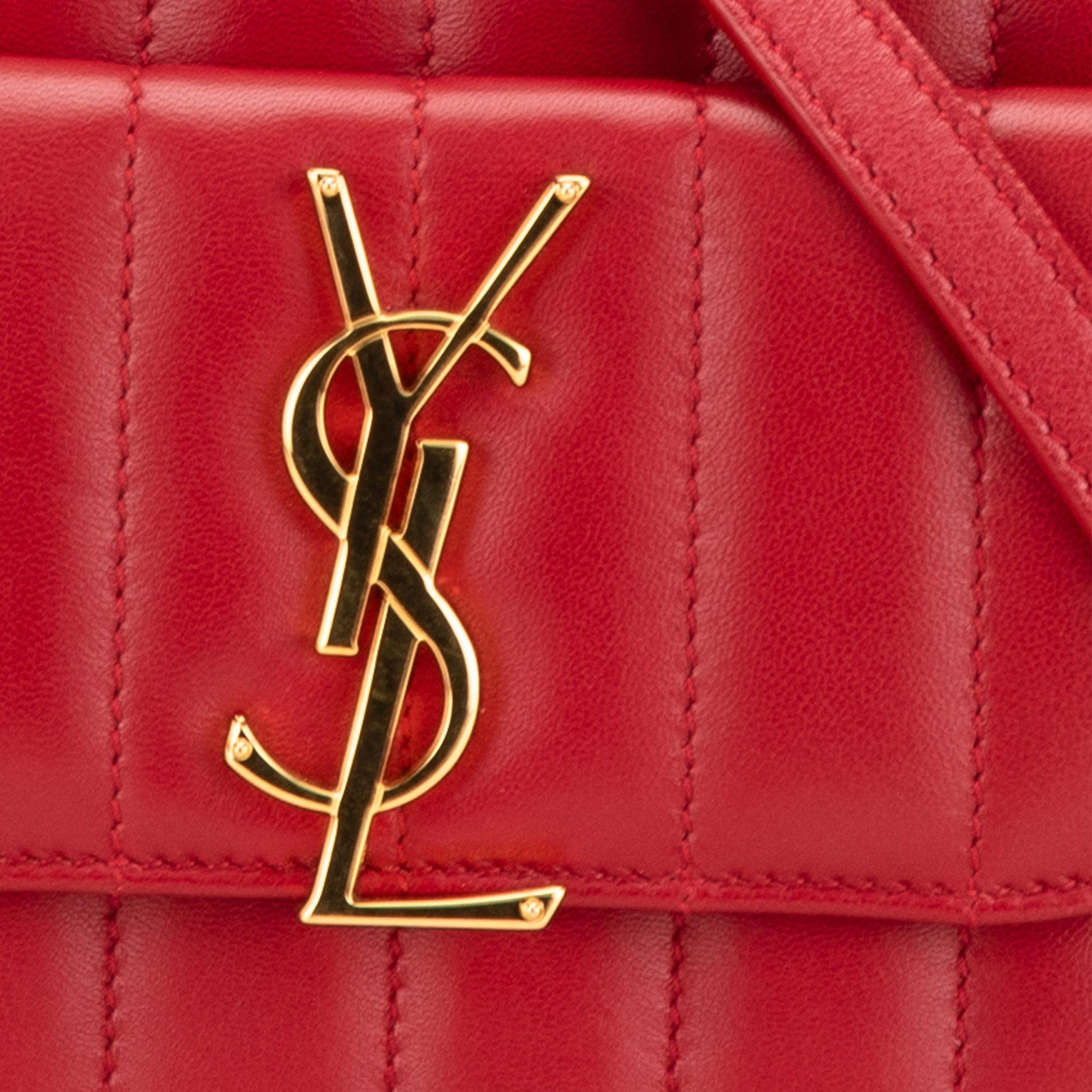 Saint Laurent Toy Lambskin Vicky Crossbody