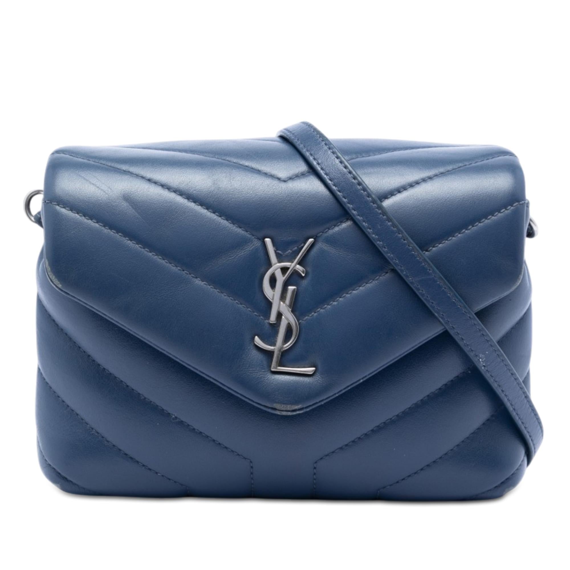 Saint Laurent Toy Matelasse Calfskin Monogram LouLou Crossbody