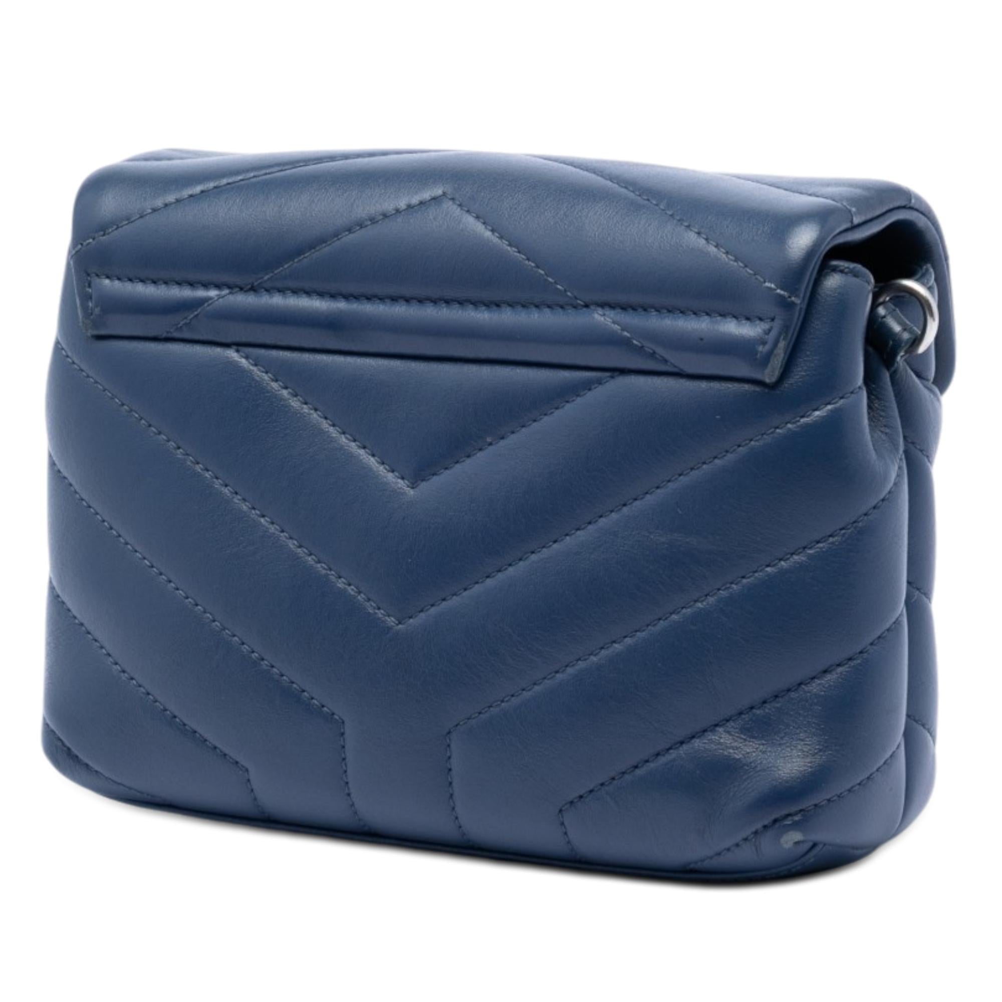 Saint Laurent Toy Matelasse Calfskin Monogram LouLou Crossbody