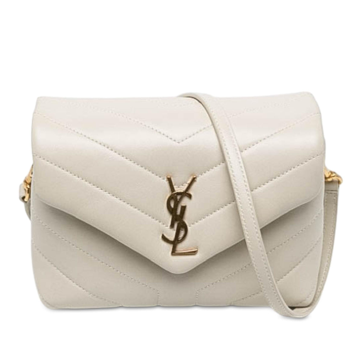 Saint Laurent Toy Matelasse Calfskin Monogram LouLou Crossbody