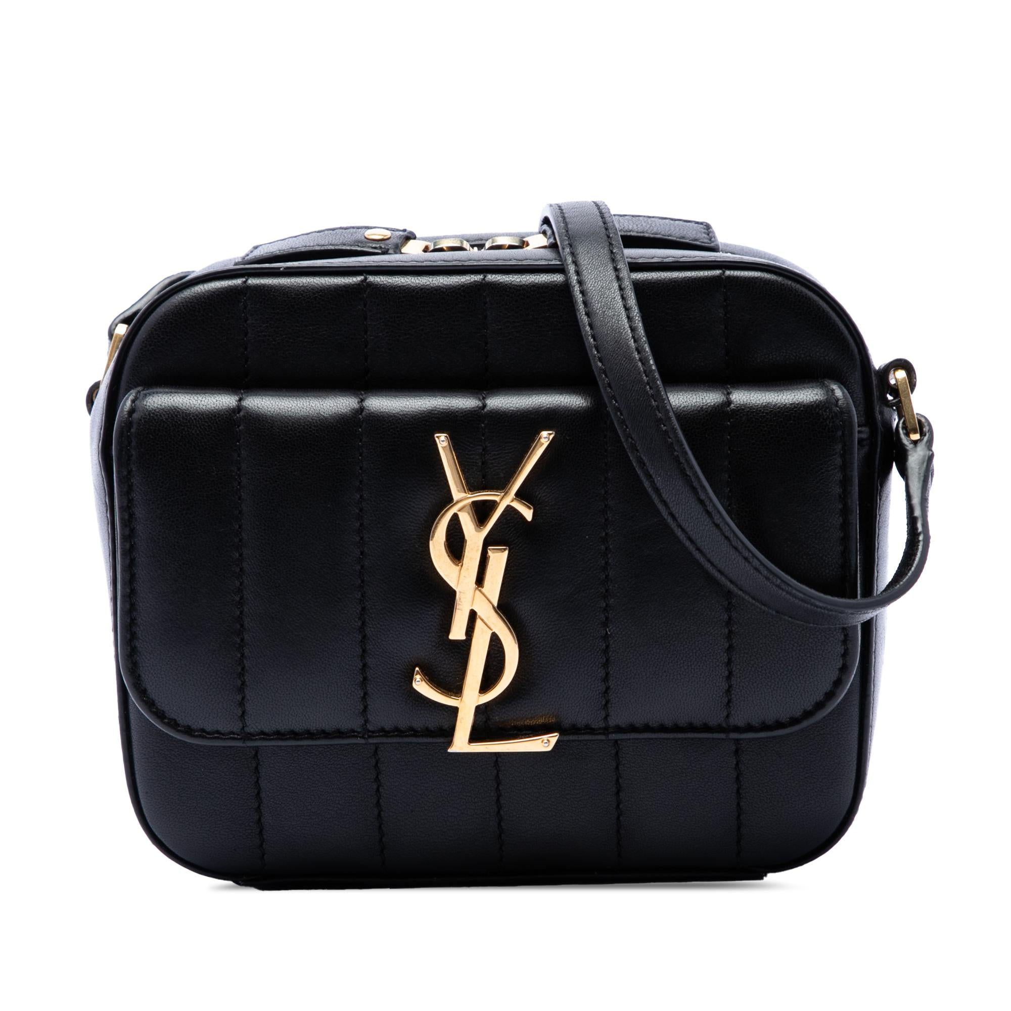 Saint Laurent Toy Quilted Lambskin Vicky Camera Bag