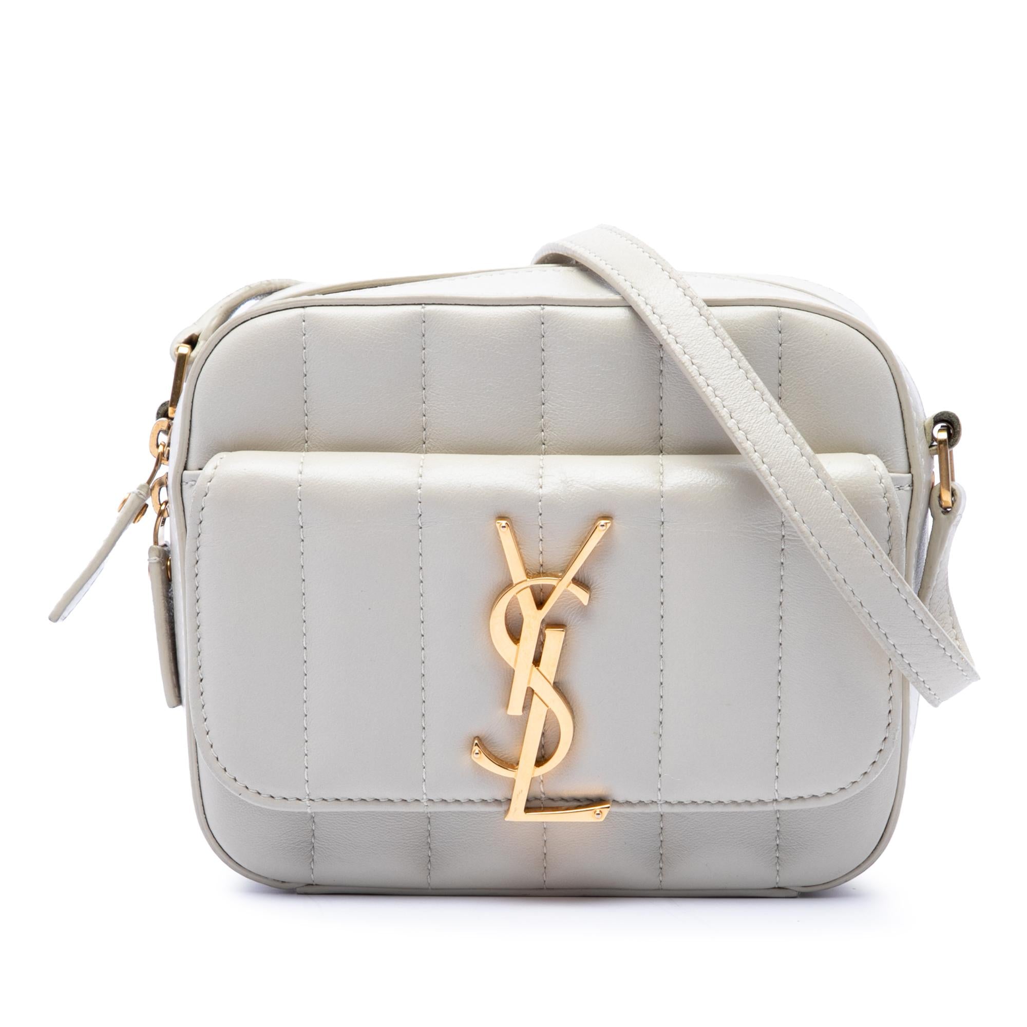 Saint Laurent Toy Quilted Lambskin Vicky Camera Bag