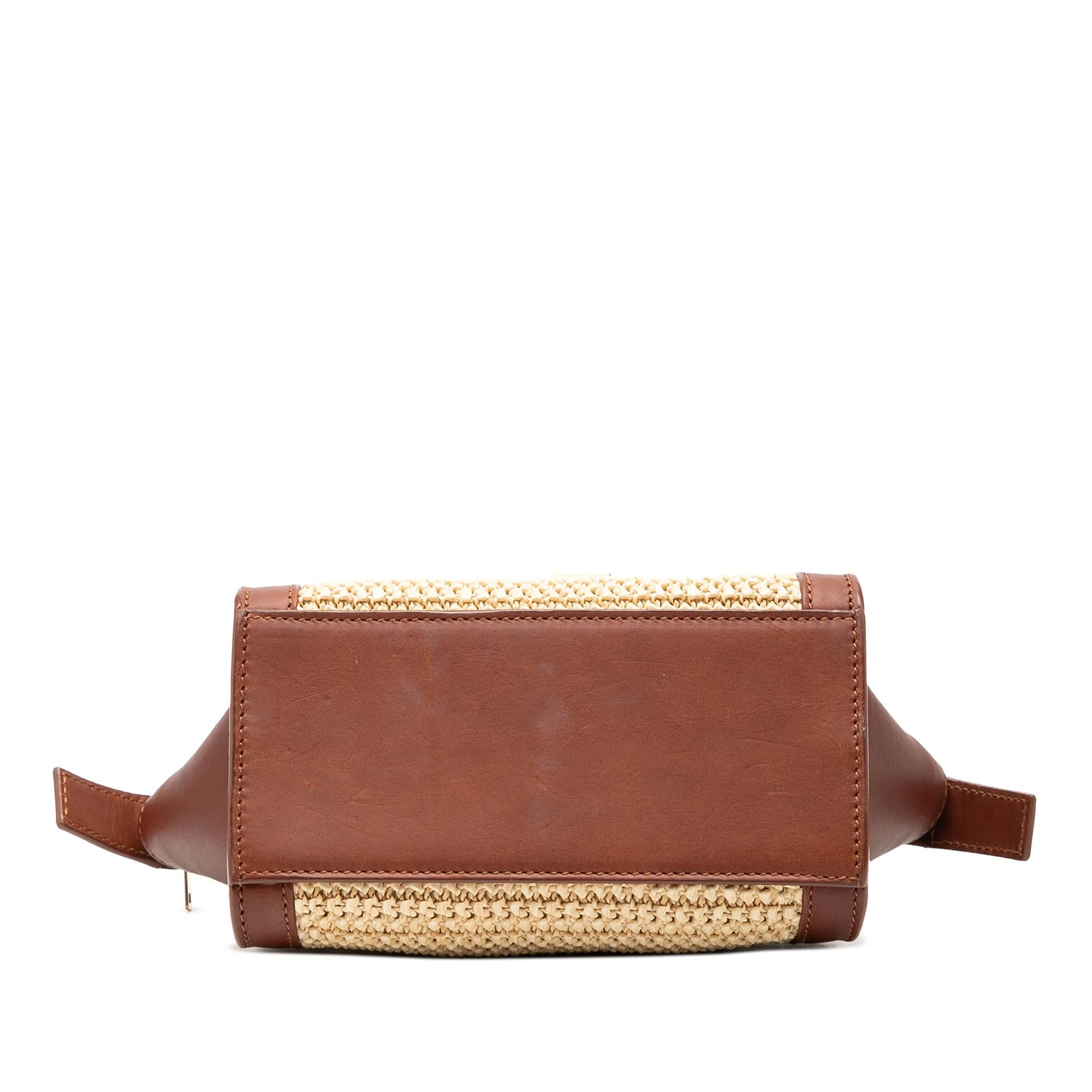 Saint Laurent Toy Raffia Monogram Downtown Cabas