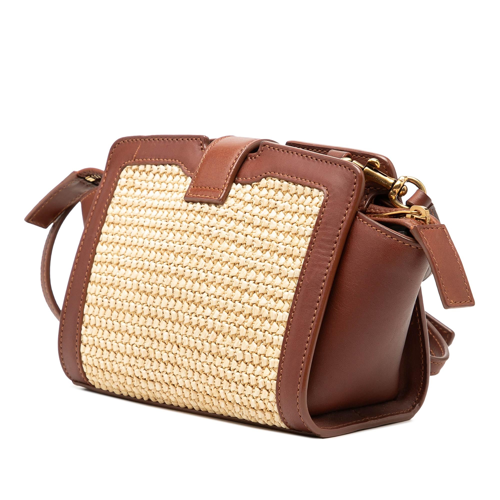 Saint Laurent Toy Raffia Monogram Downtown Cabas
