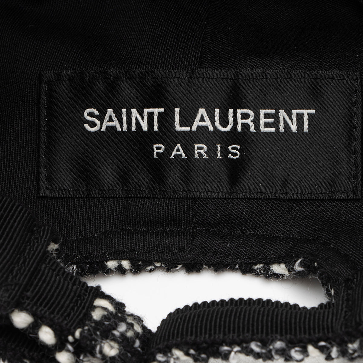Saint Laurent Tweed Baseball Hat - Size M