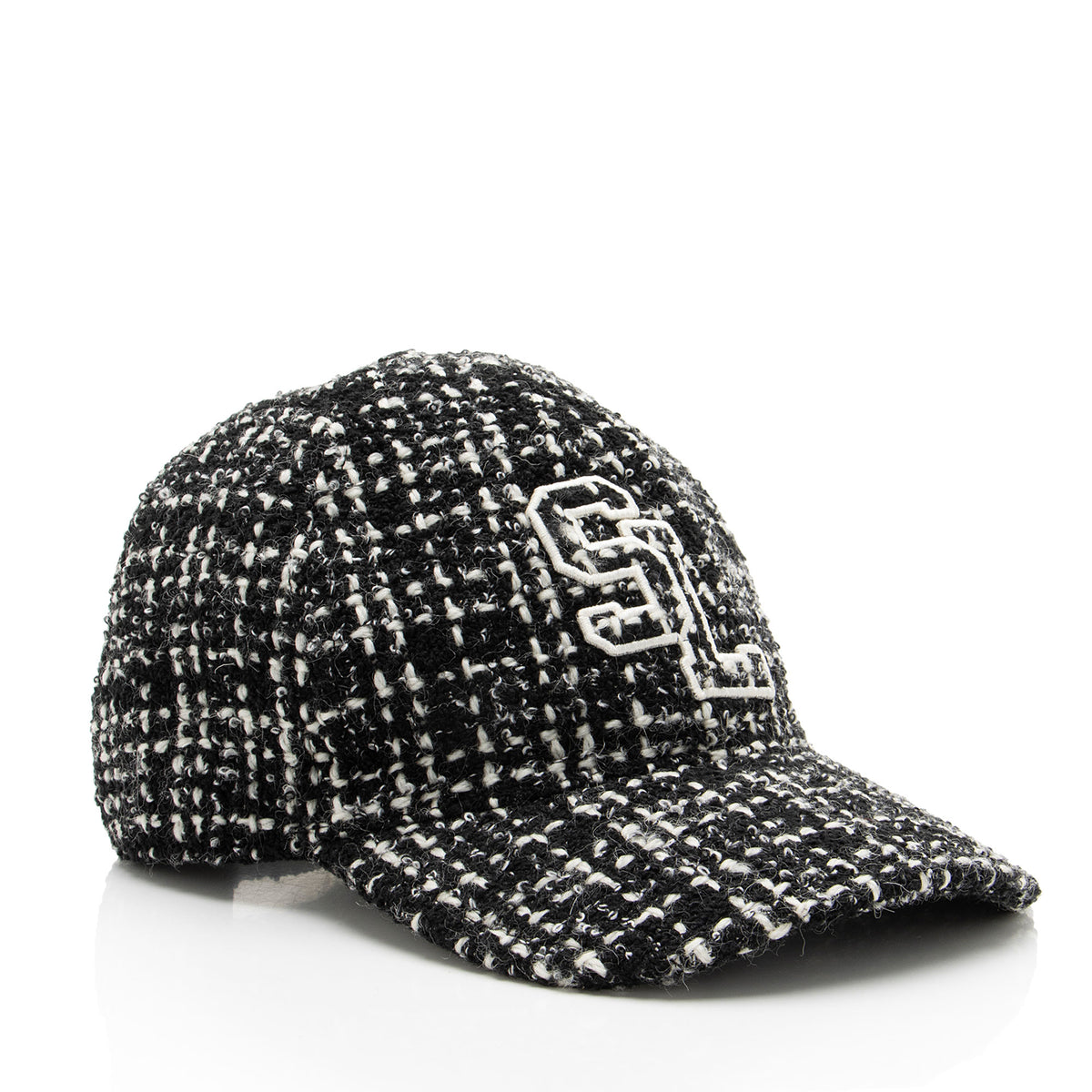 Saint Laurent Tweed Baseball Hat - Size M