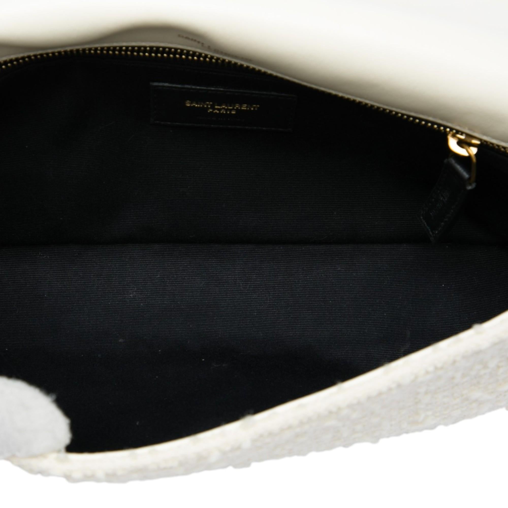 Saint Laurent Tweed Monogram Kate 99 Tassel Bag