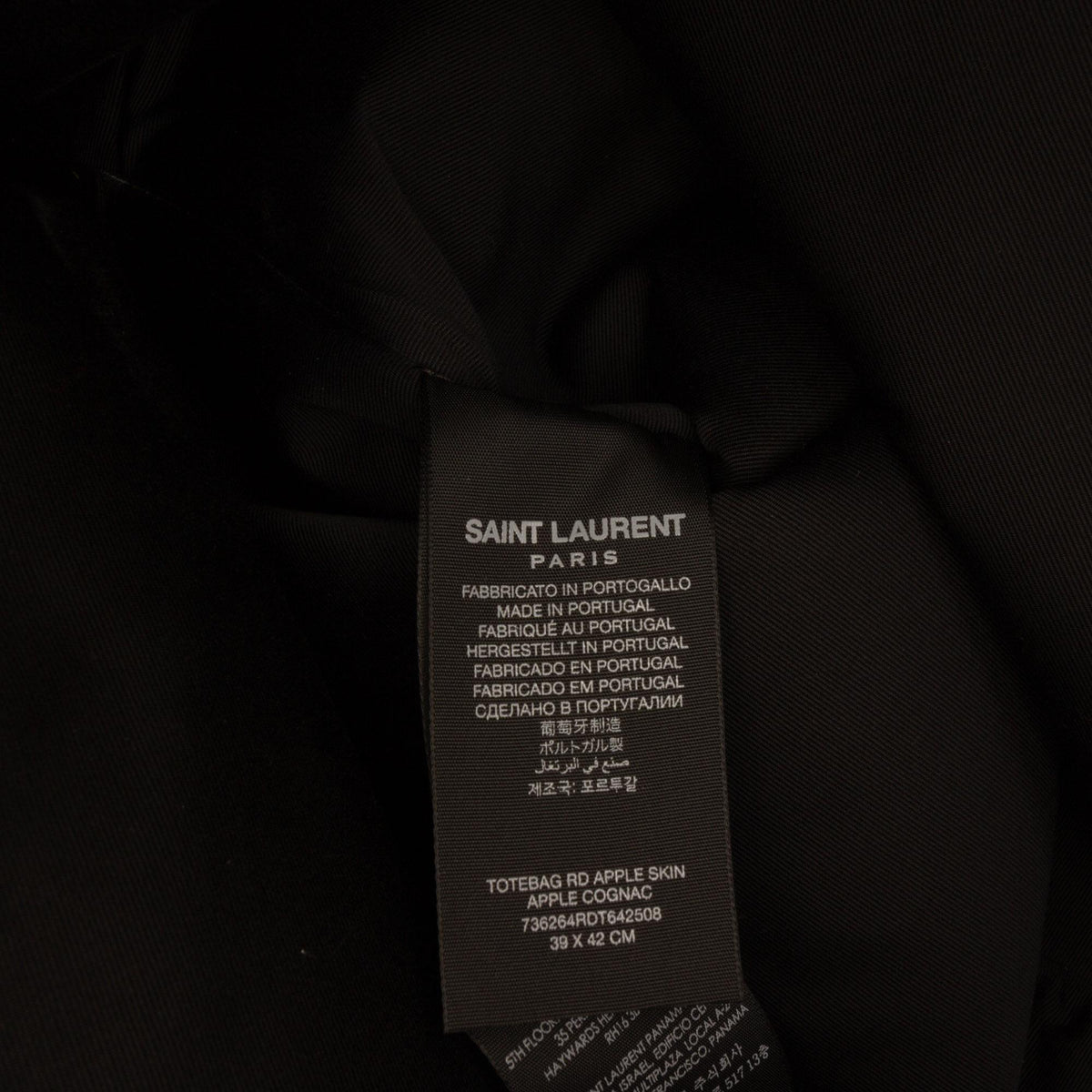 Saint Laurent Vegan Leather Rive Droite Tote