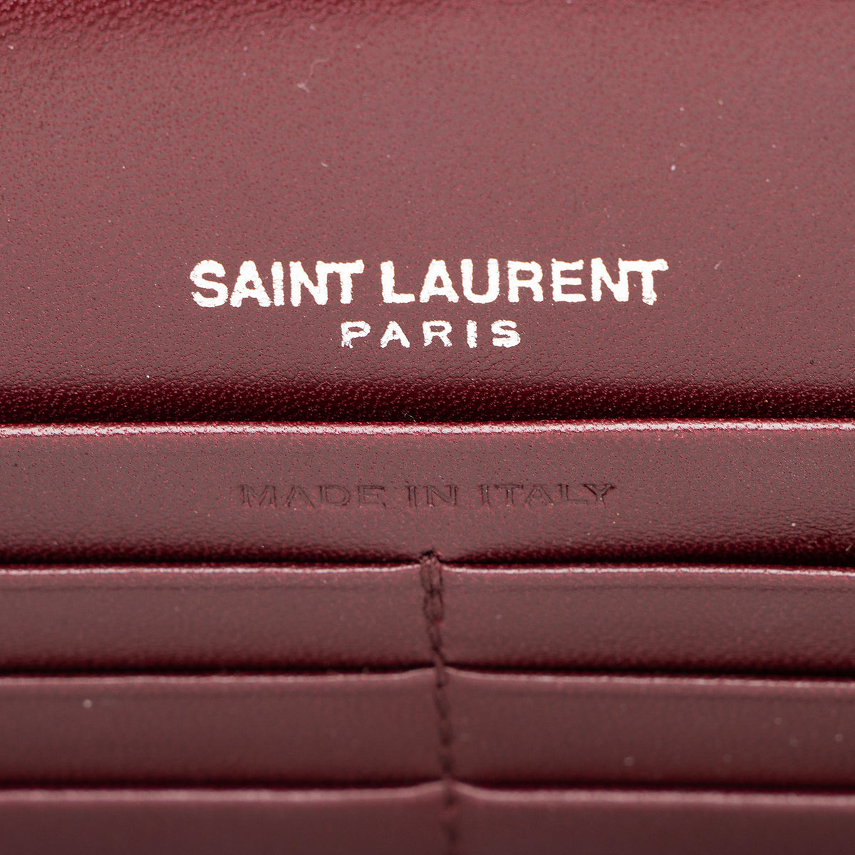Saint Laurent Velvet Crystal Monogram Kate Tassel Chain Wallet