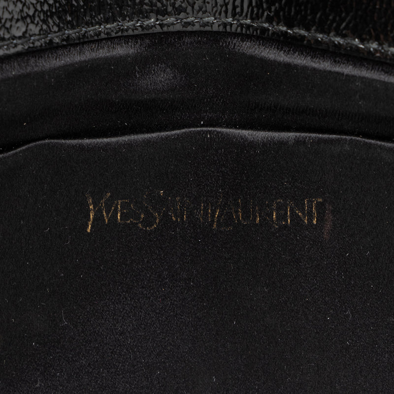 Saint Laurent Vintage Patent Leather Monogram Belle de Jour Clutch (SHF-36A795)
