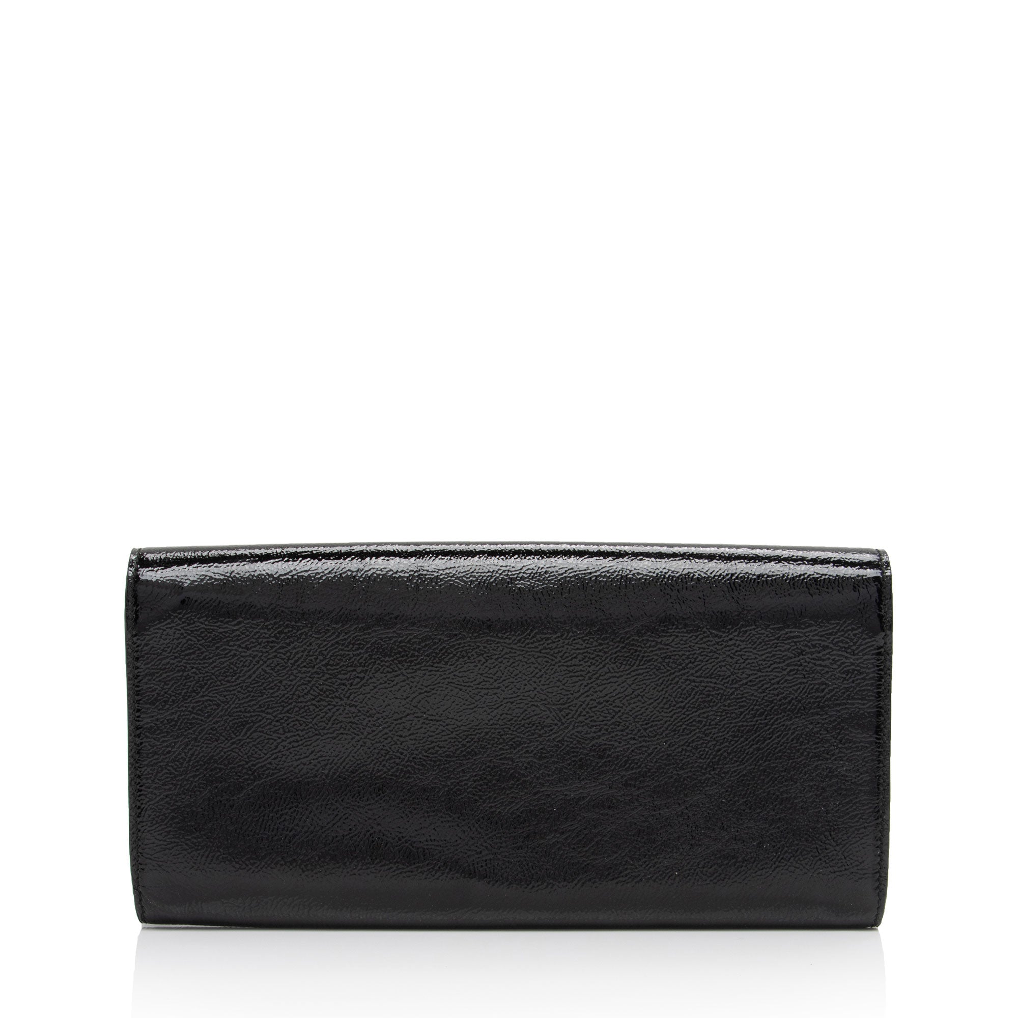 Saint Laurent Vintage Patent Leather Monogram Belle de Jour Clutch (SHF-BY8Utu)