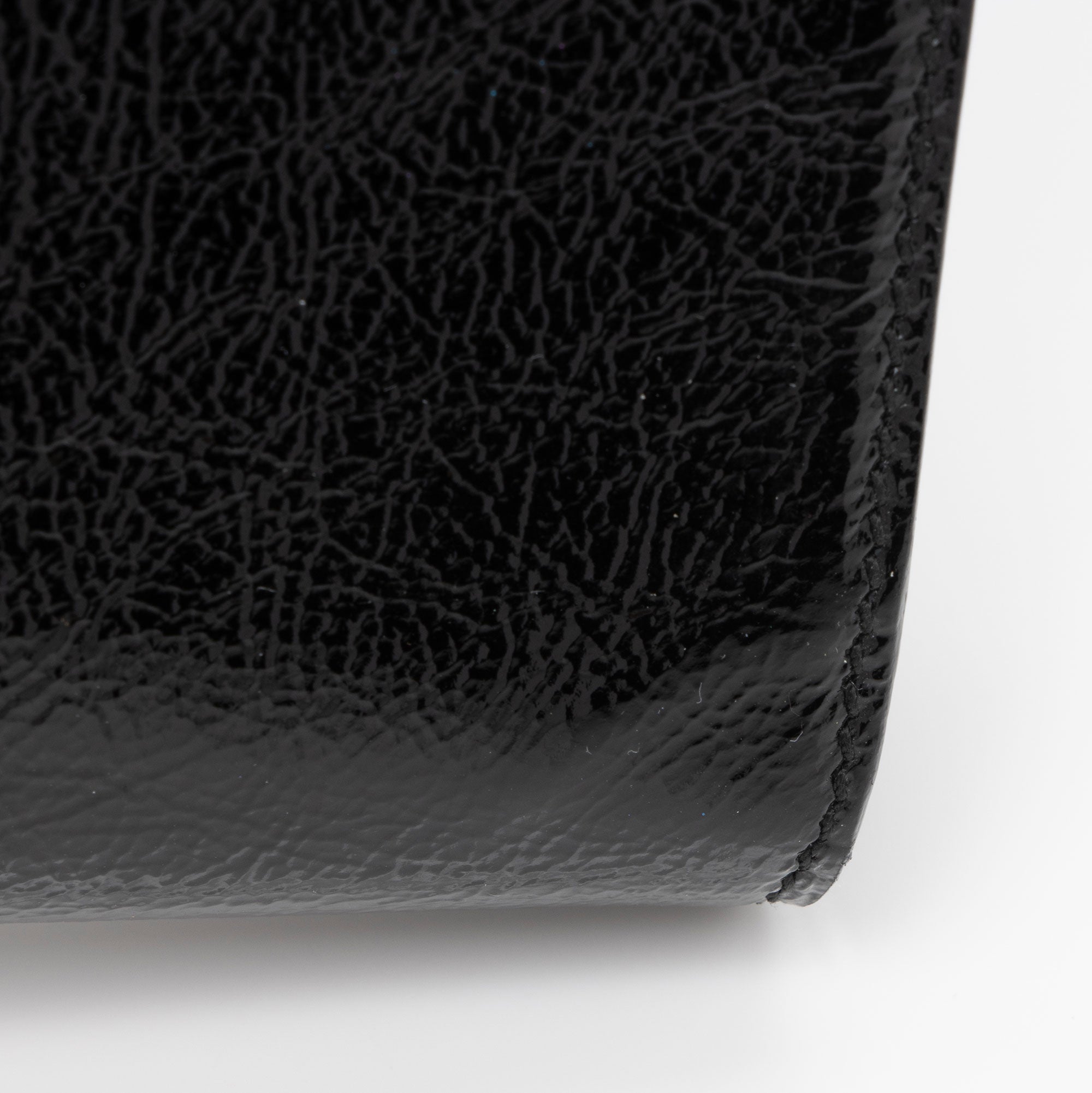 Saint Laurent Vintage Patent Leather Monogram Belle de Jour Clutch (SHF-BY8Utu)