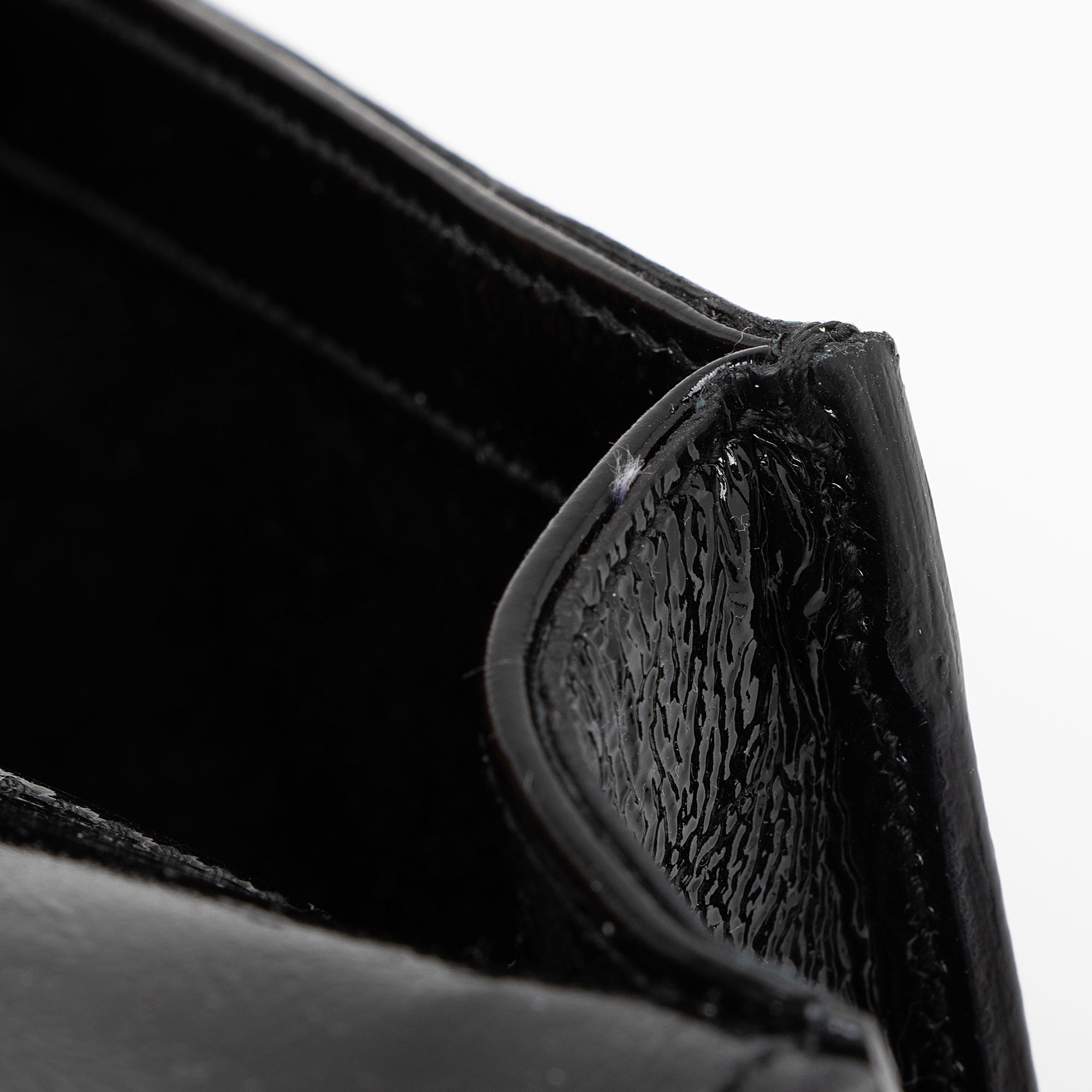 Saint Laurent Vintage Patent Leather Monogram Belle de Jour Clutch (SHF-BY8Utu)