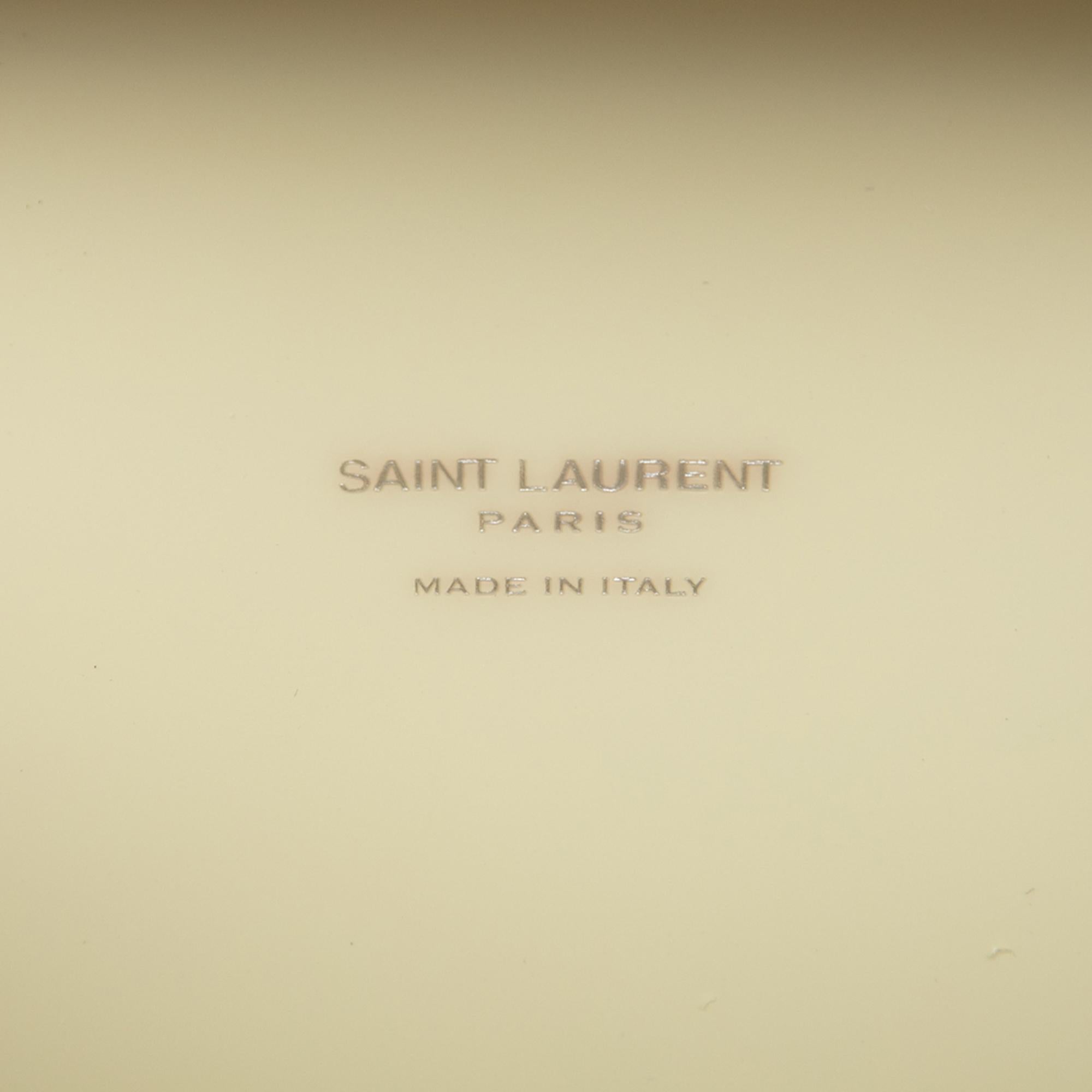 Saint Laurent Vinyl Le Anne Marie Shoulder Bag