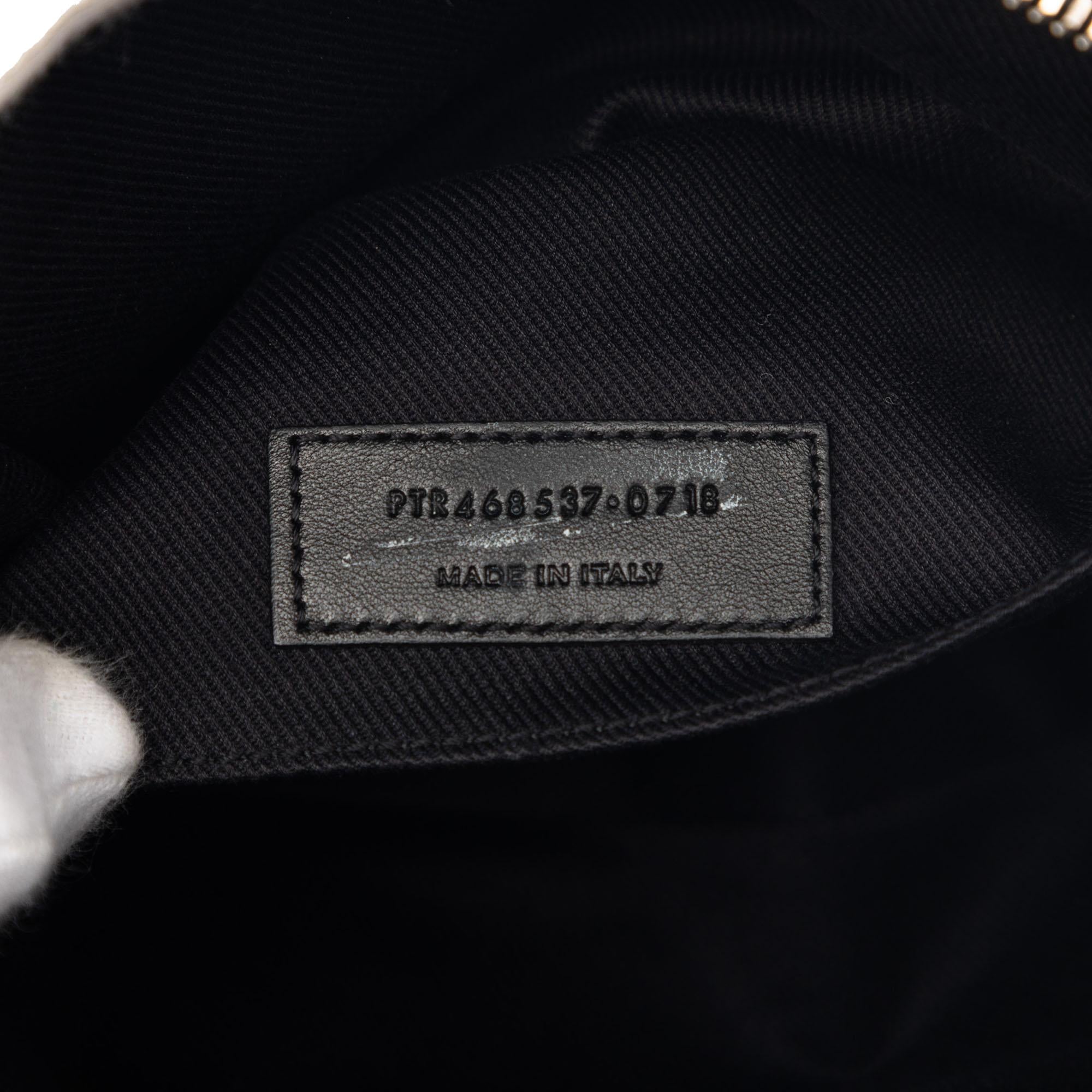 Saint Laurent Woven Raffia and Leather Lou Camera Bag