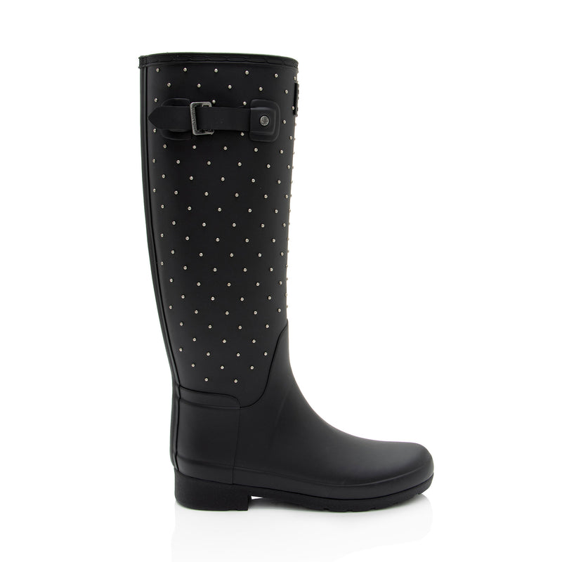 Saint Laurent x Hunter Rubber Studded Rain Boots - Size 6 / 36 (SHF-HBILuP)