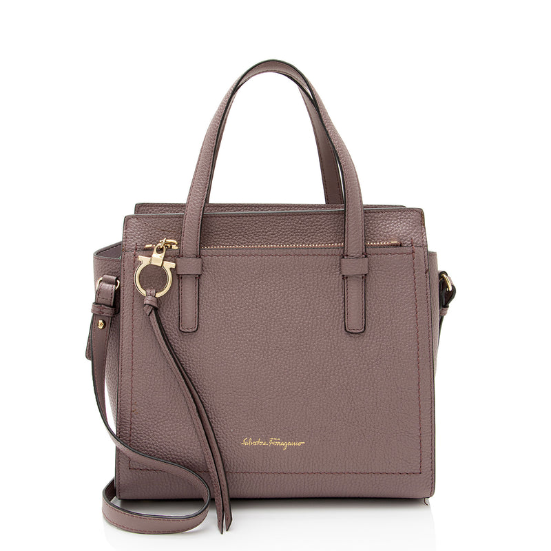 Salvatore Ferragamo Calfskin Amy Mini Tote (SHF-Hzm7kO)