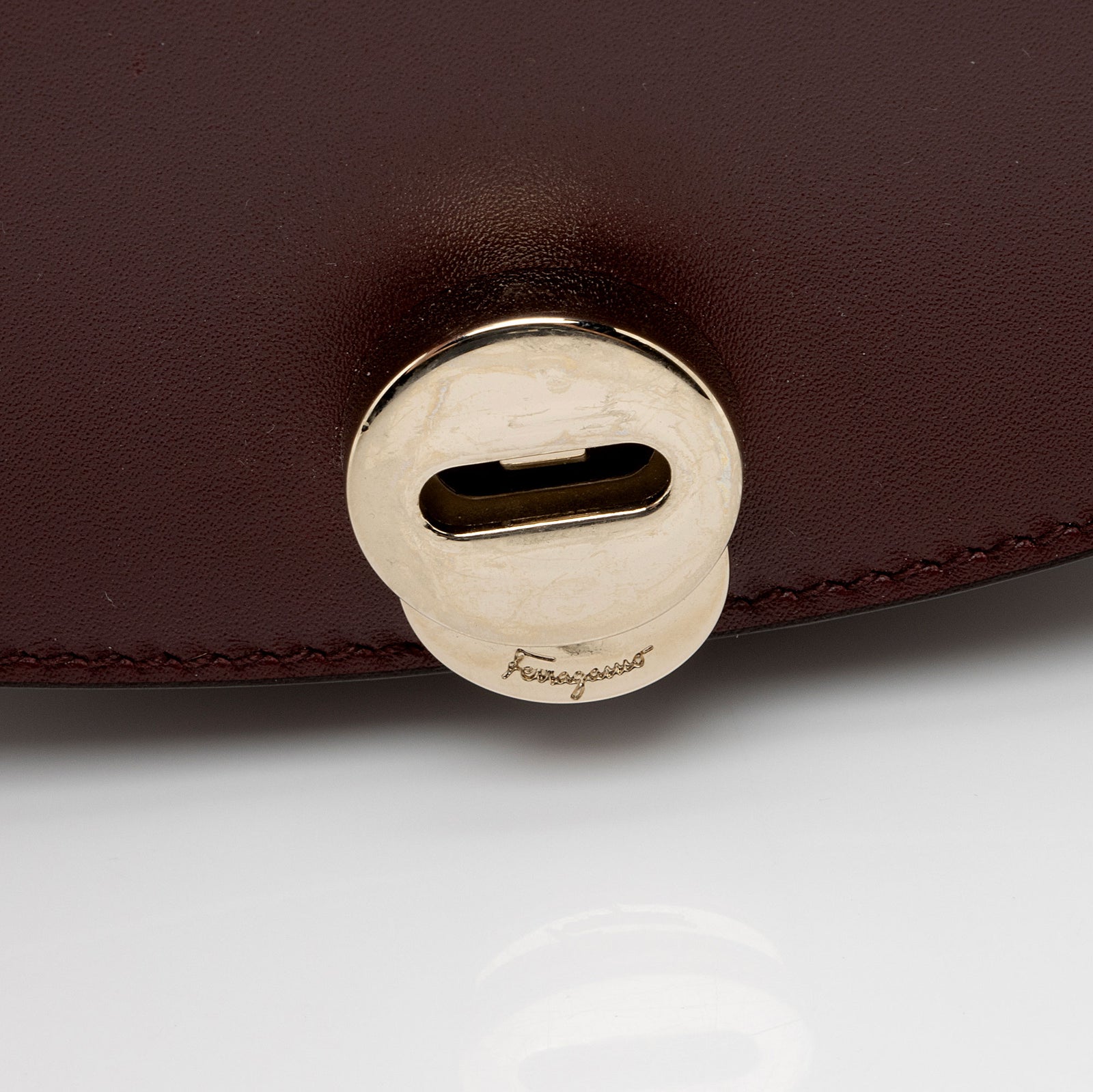 Salvatore Ferragamo Calfskin Vela Large Flap Crossbody Bag SHF KZPFvx LuxeDH