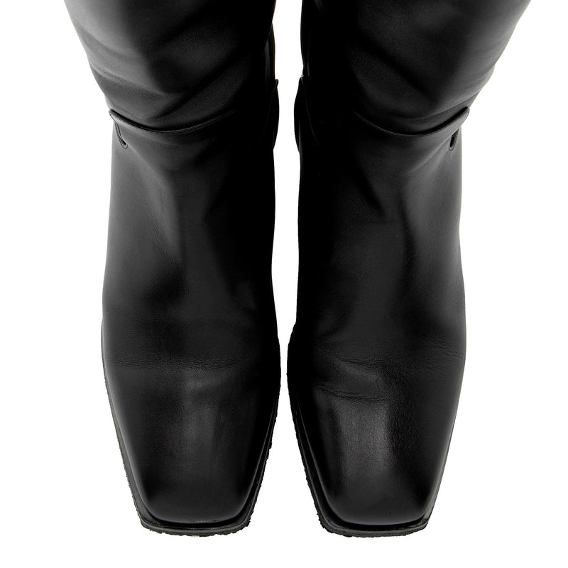 Salvatore Ferragamo Calfskin Wayde Knee High Boots - Size 9 / 39 (SHF-U6ypsU)