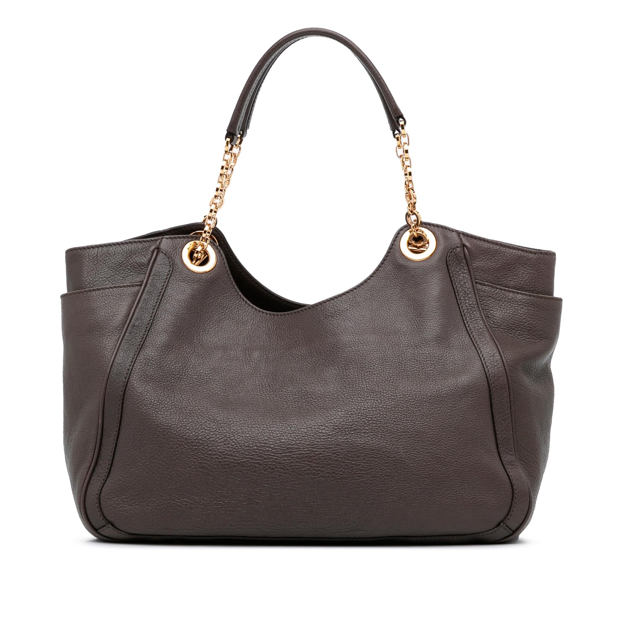 Salvatore Ferragamo Gancini Leather Tote (SHG-PYNwEt)