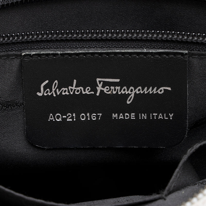 Salvatore Ferragamo Glazed Leather Convertible Tote - FINAL SALE (SHF-19546)