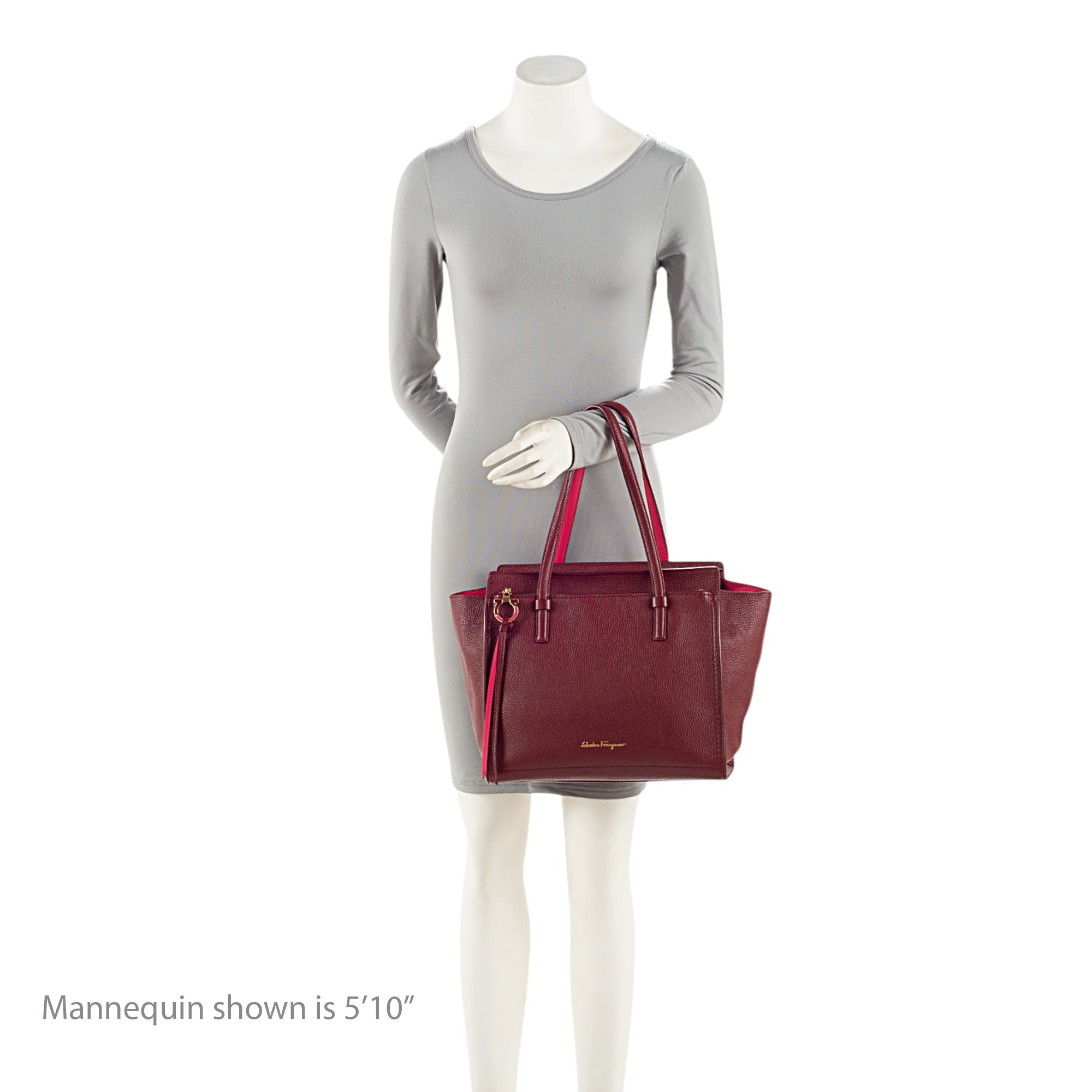 Salvatore Ferragamo Leather Amy Medium Tote